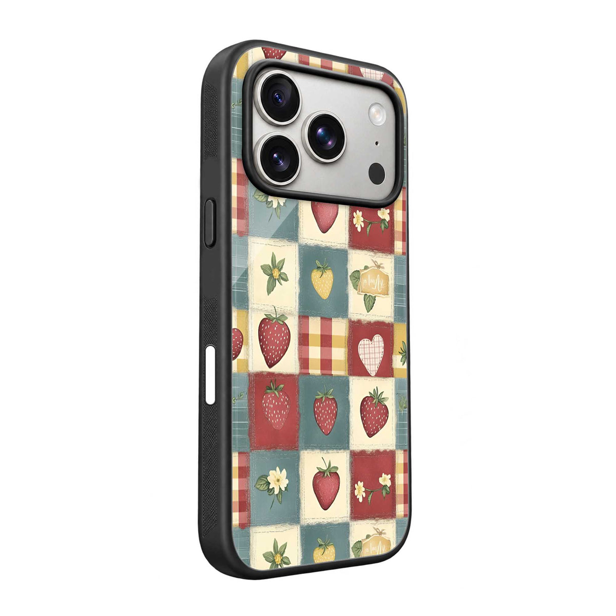 Strawberry Patch Glass Case