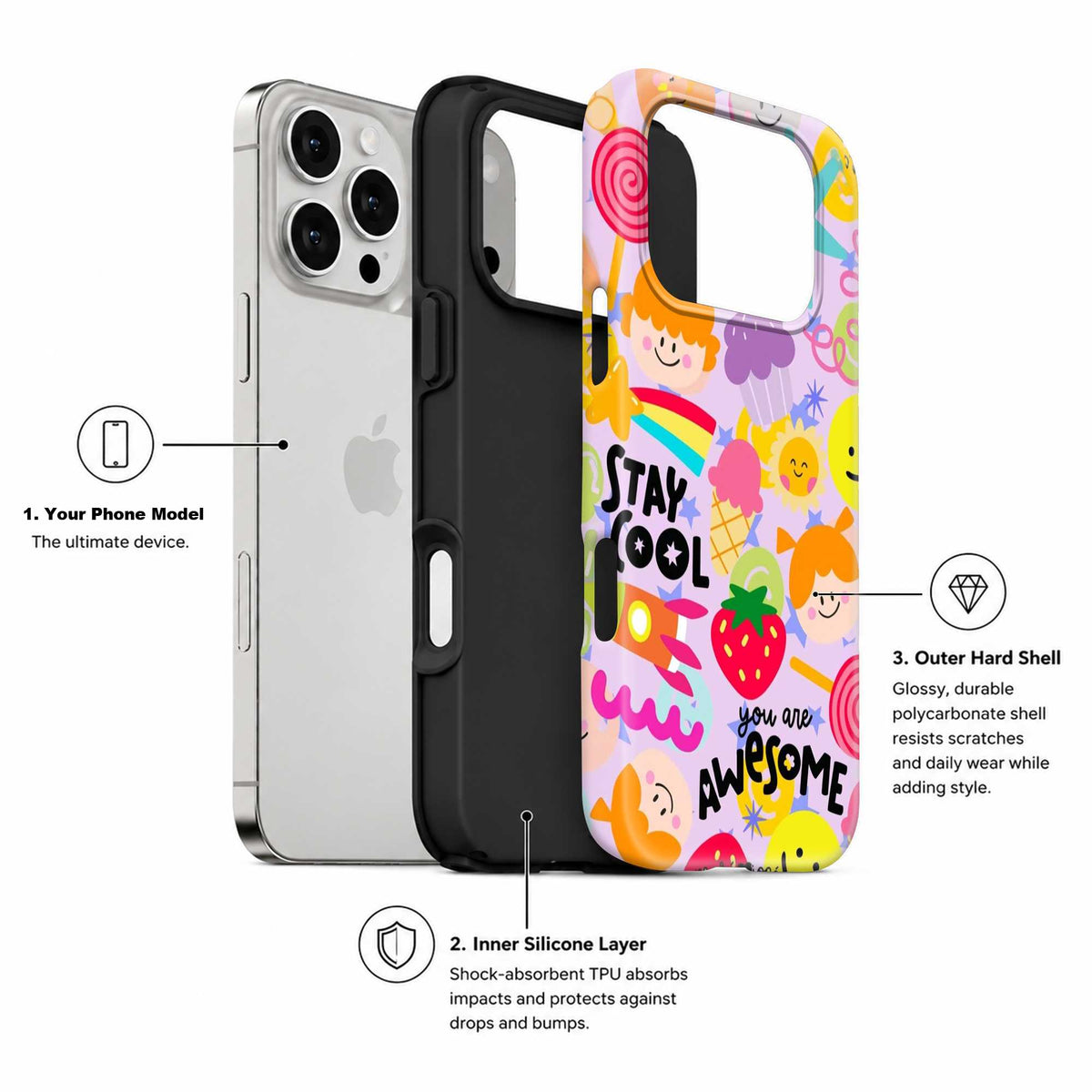 Strawberry Smiles Dual Guard Case