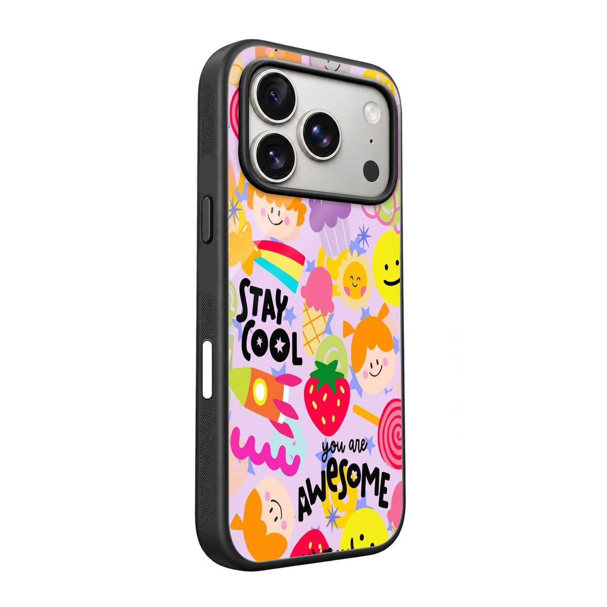 Strawberry Smiles Glass Case