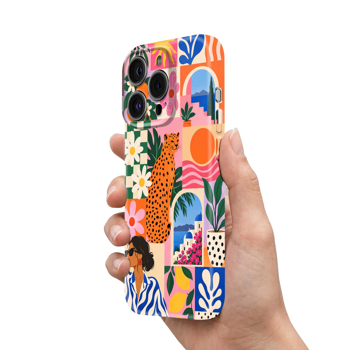 Summer Mosaic Glossy Hard Case