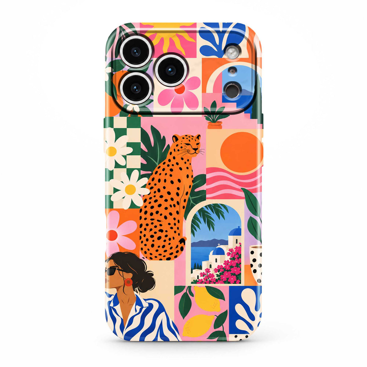 Summer Mosaic Glossy Hard Case