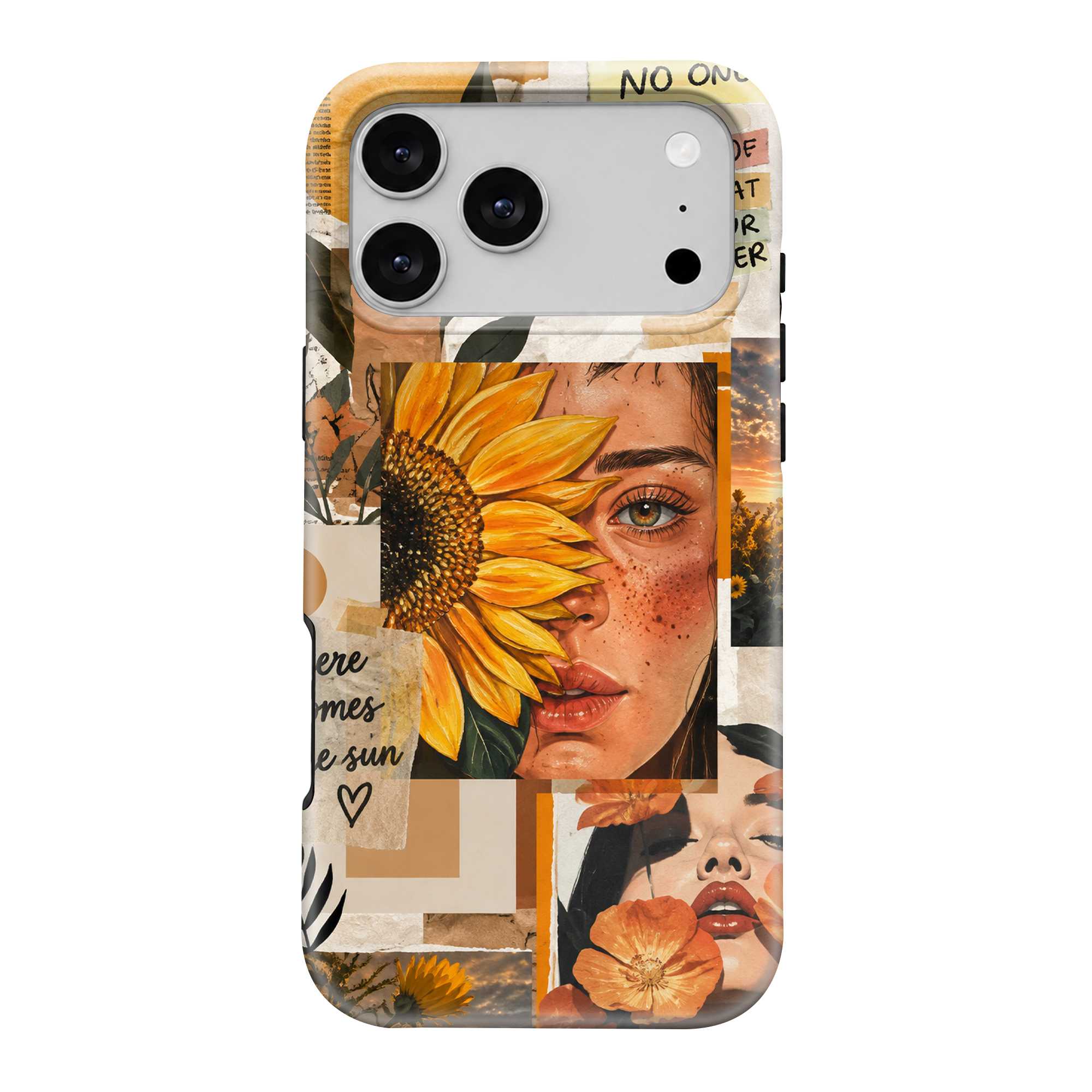 Sunflower collage Dual Guard Case
