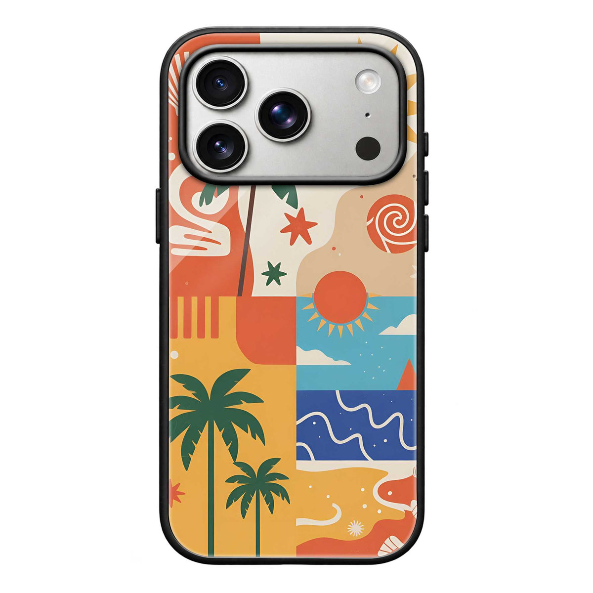 Sunset Tropics Glass Case