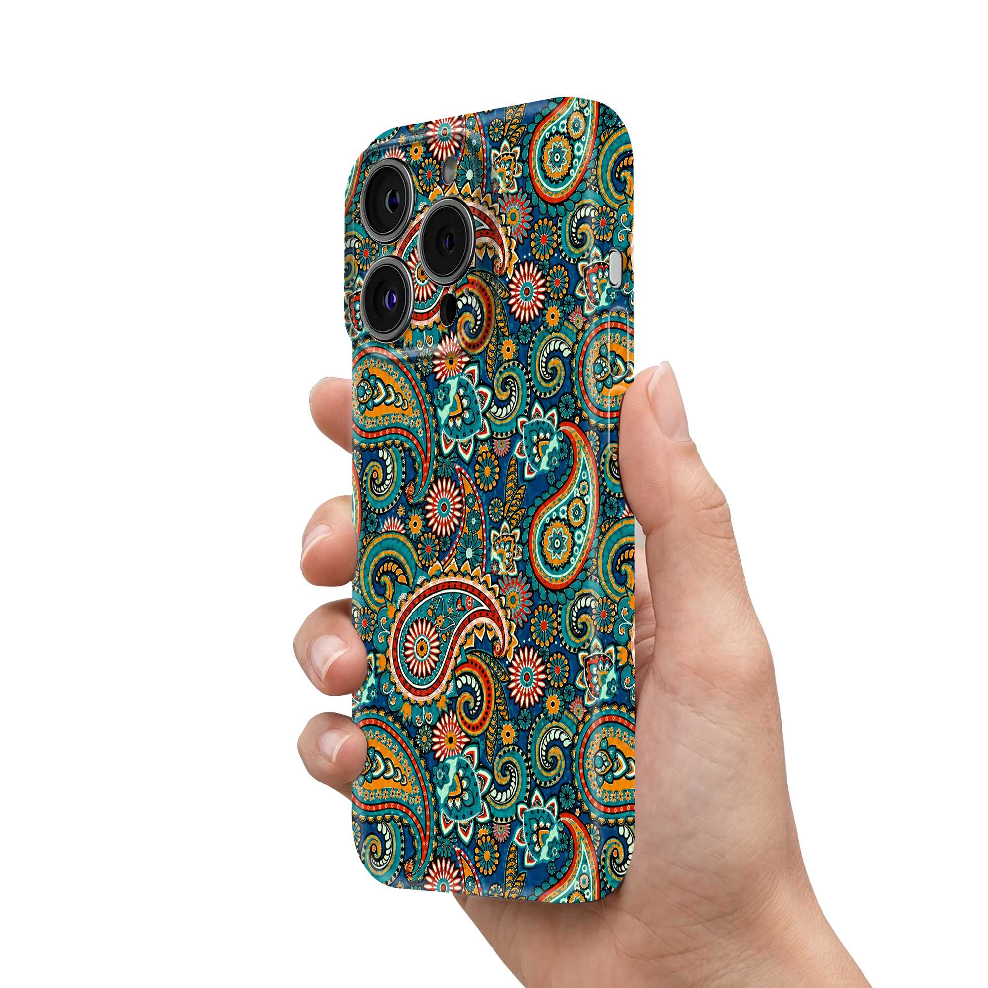 Teal Tapestry Glossy Hard Case