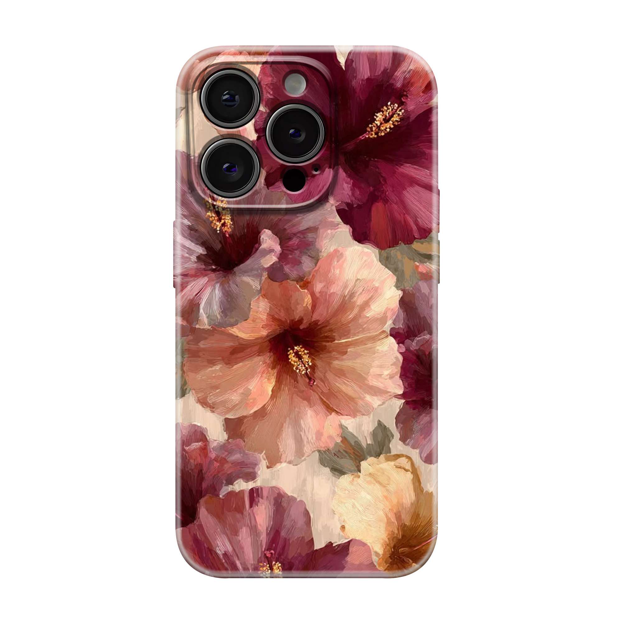 Velvet Hibiscus Glossy Hard Case