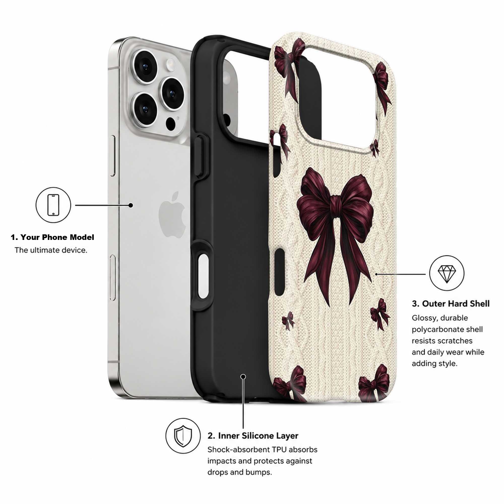 Velvet Bow Dual Guard Case