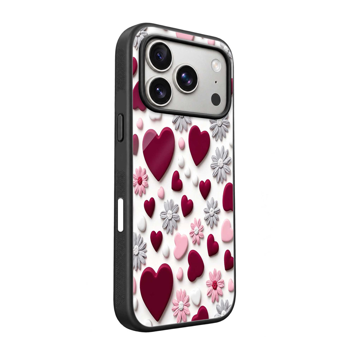 Velvet Hearts Glass Case