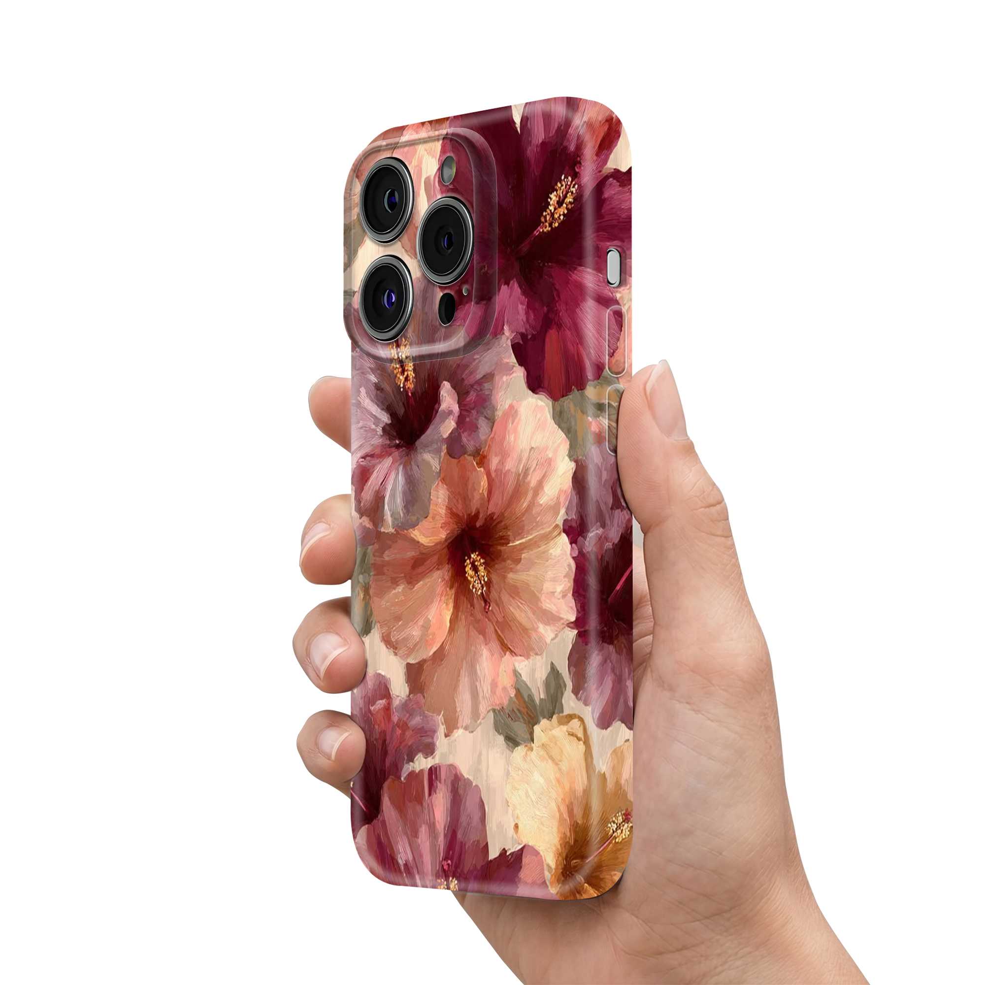 Velvet Hibiscus Glossy Hard Case
