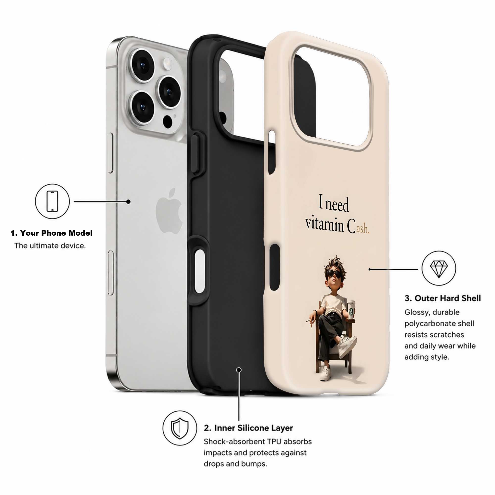 Vitamin Cash Dual Guard Case