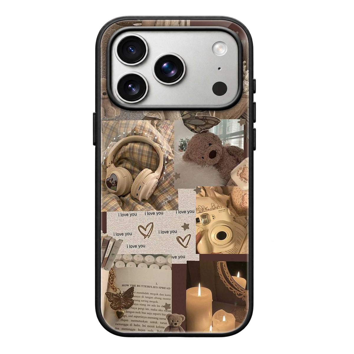 Warm Teddy Mood Glass Case
