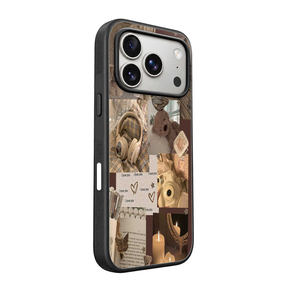 Warm Teddy Mood Glass Case