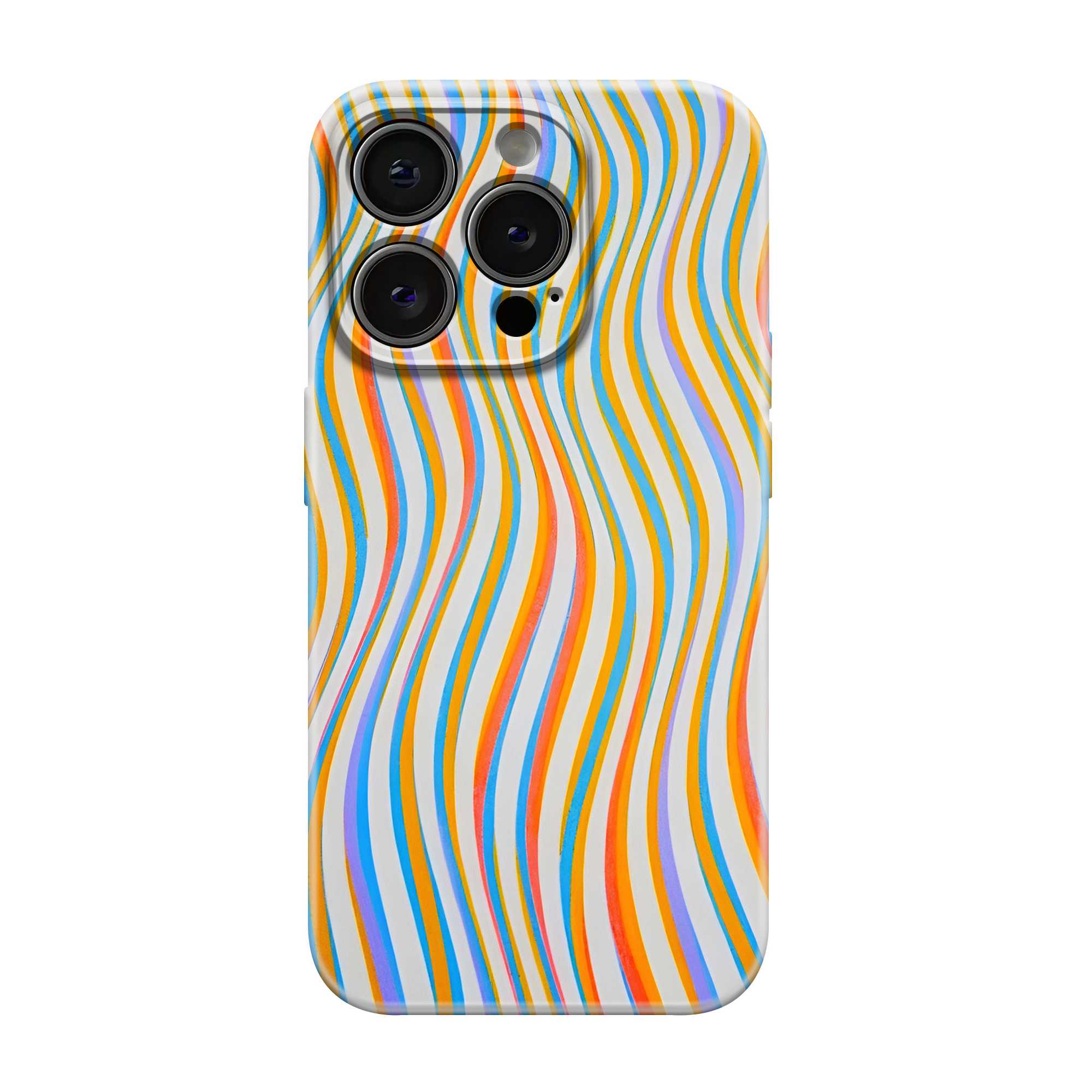 Wavy Stripes  Glossy Hard Case