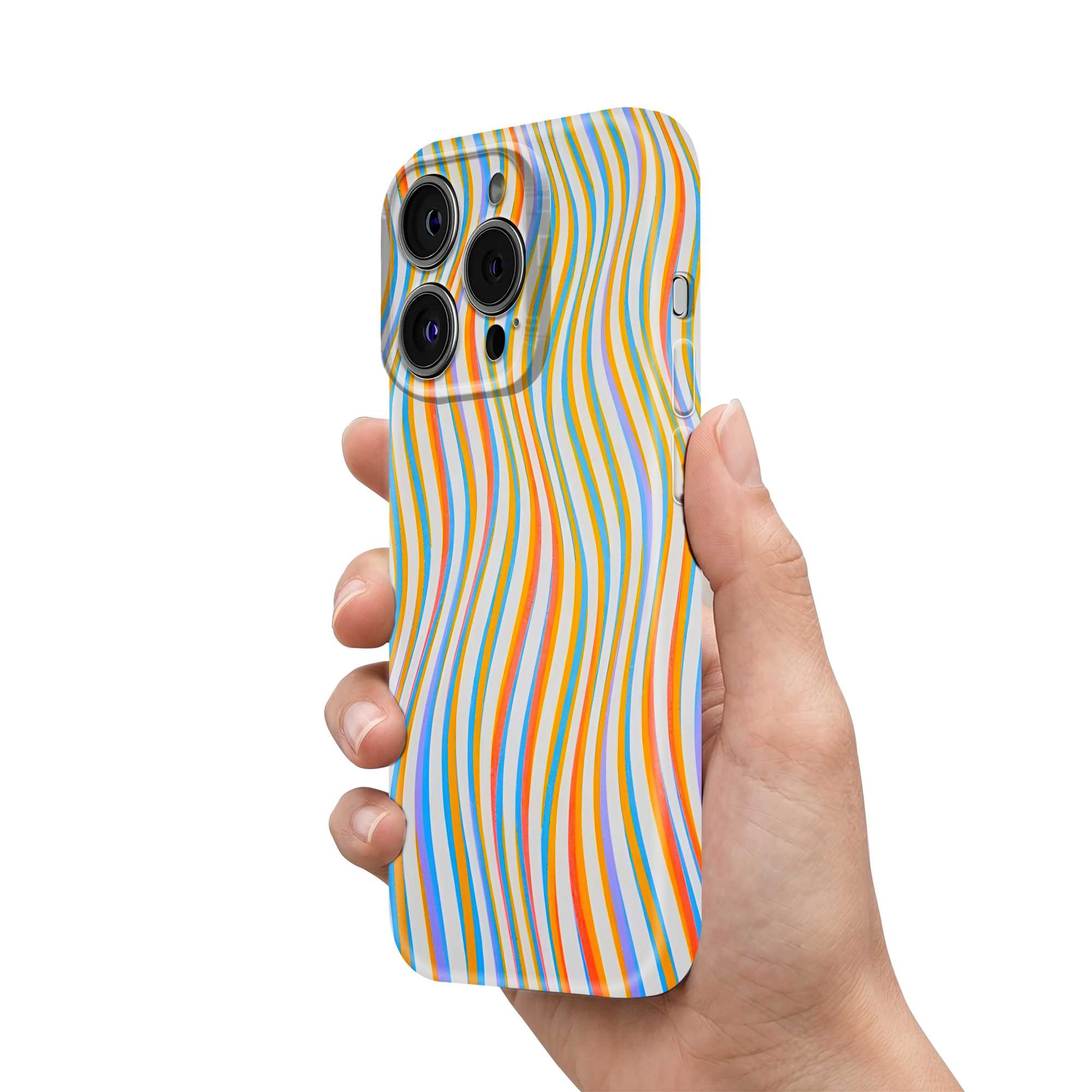 Wavy Stripes  Glossy Hard Case