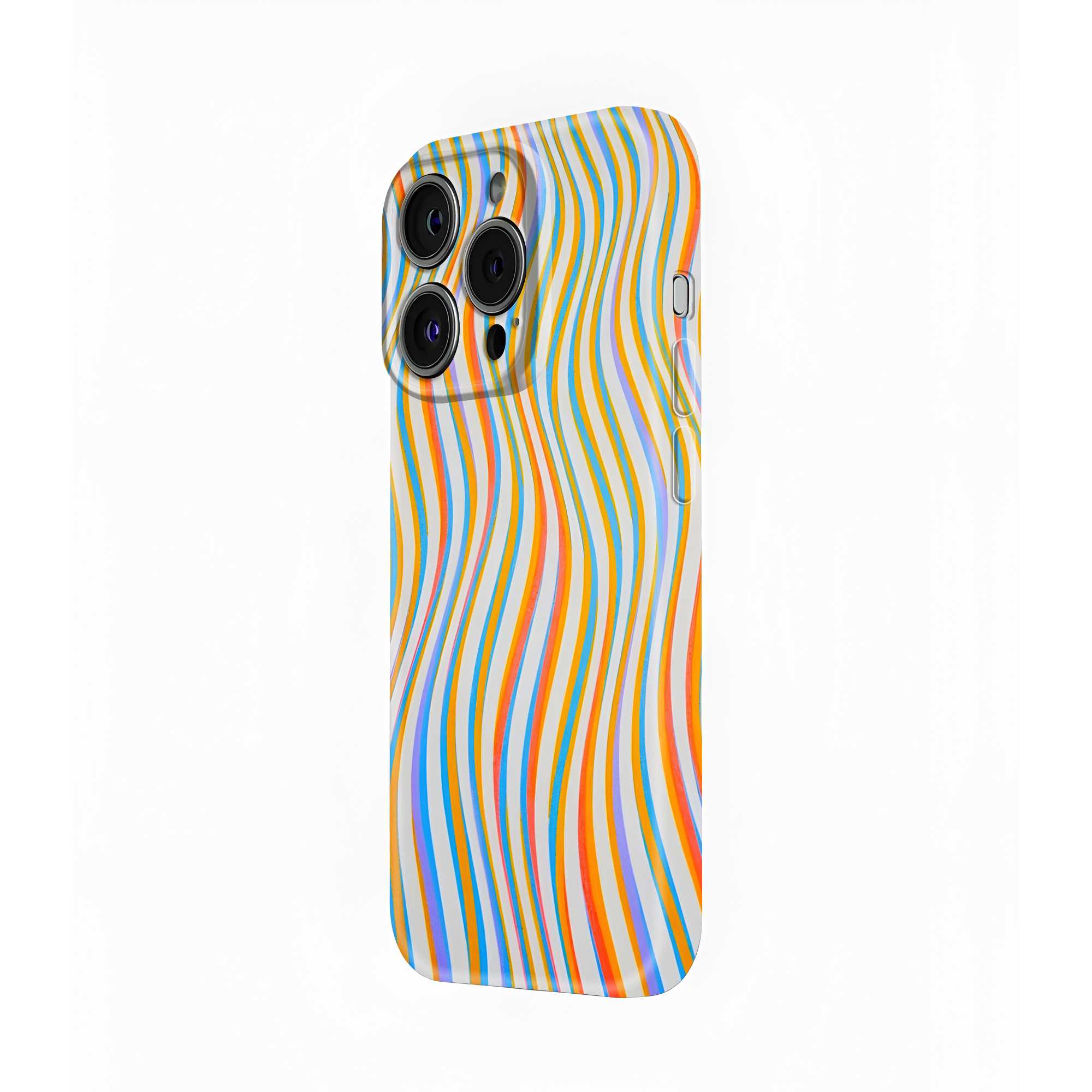 Wavy Stripes  Glossy Hard Case
