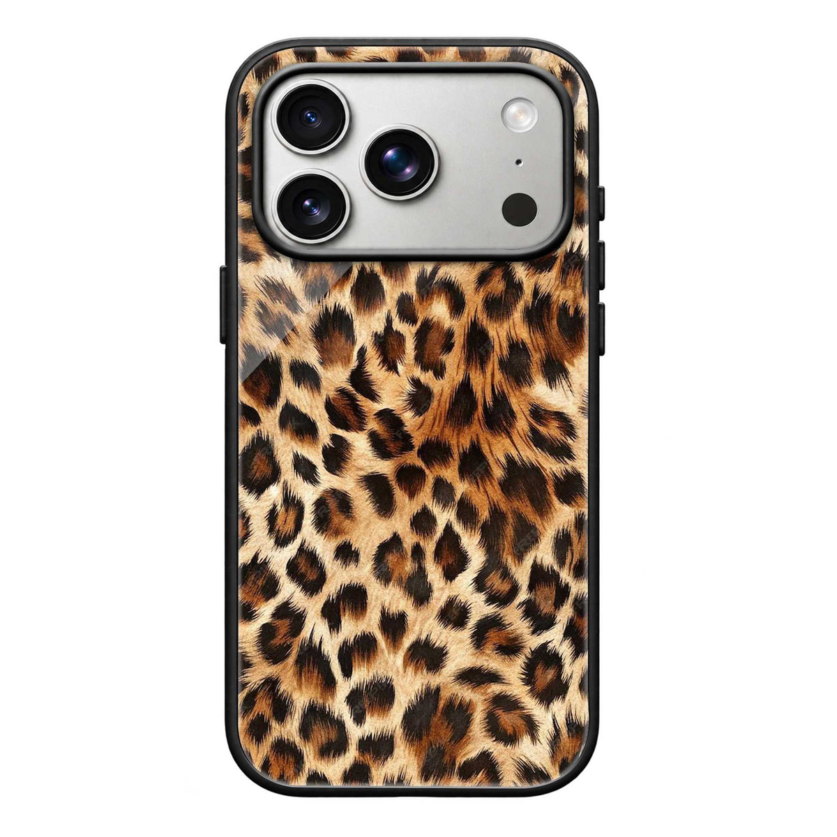 Wild Leopard Glass Case