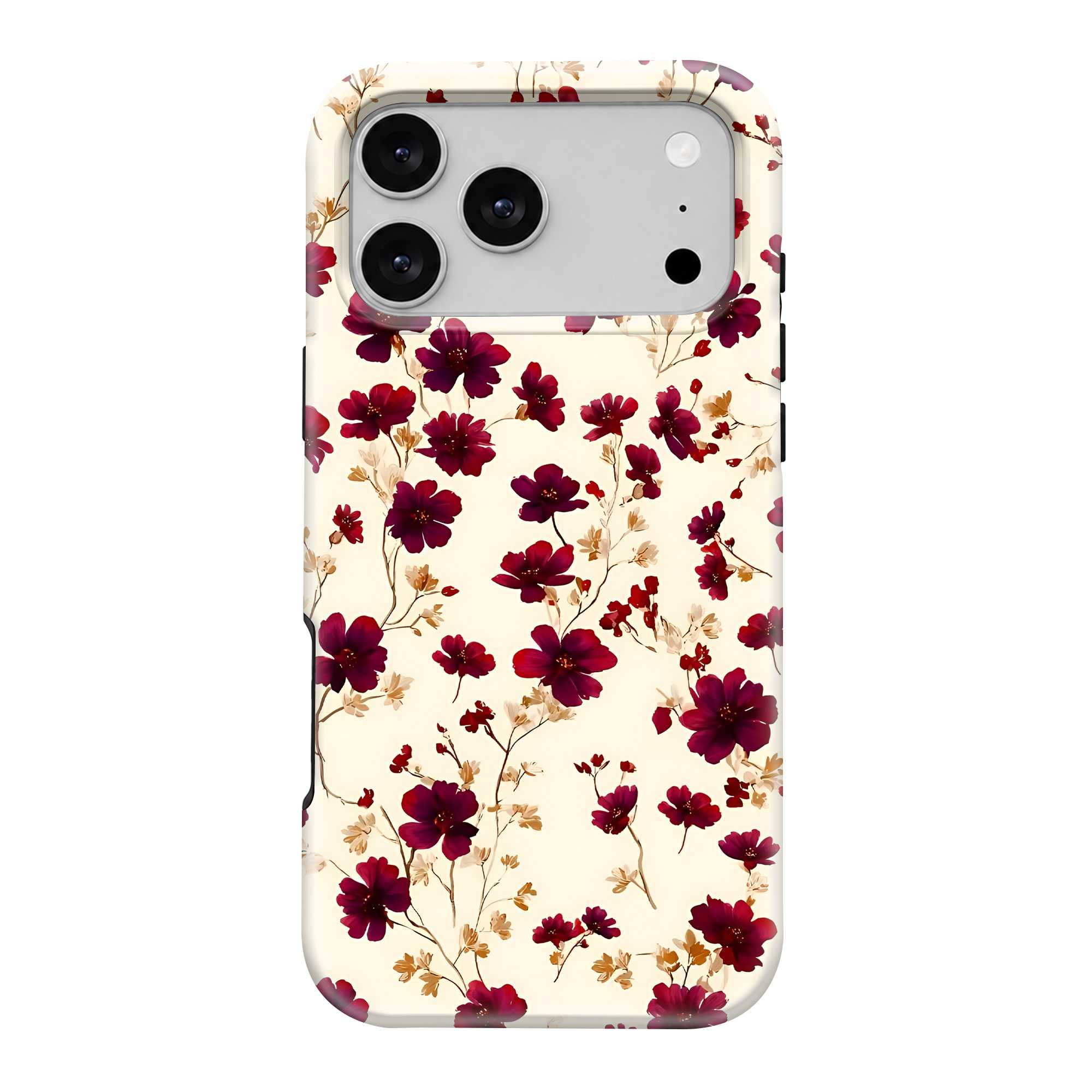 Wine Florals Dual Guard Case