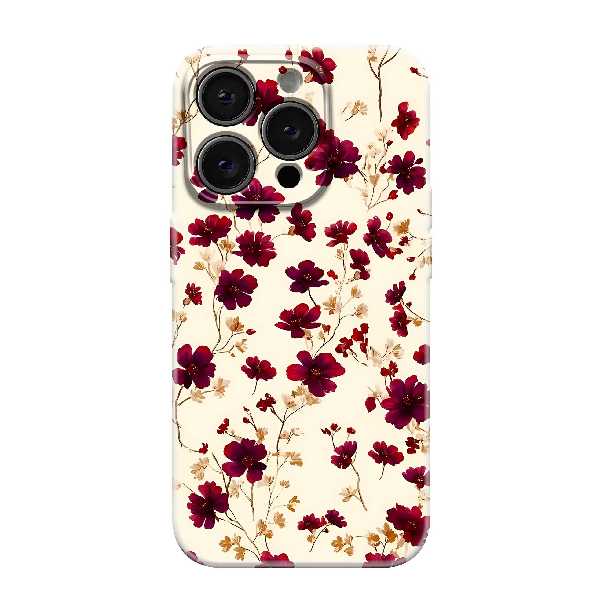 Wine Florals Glossy Hard Case
