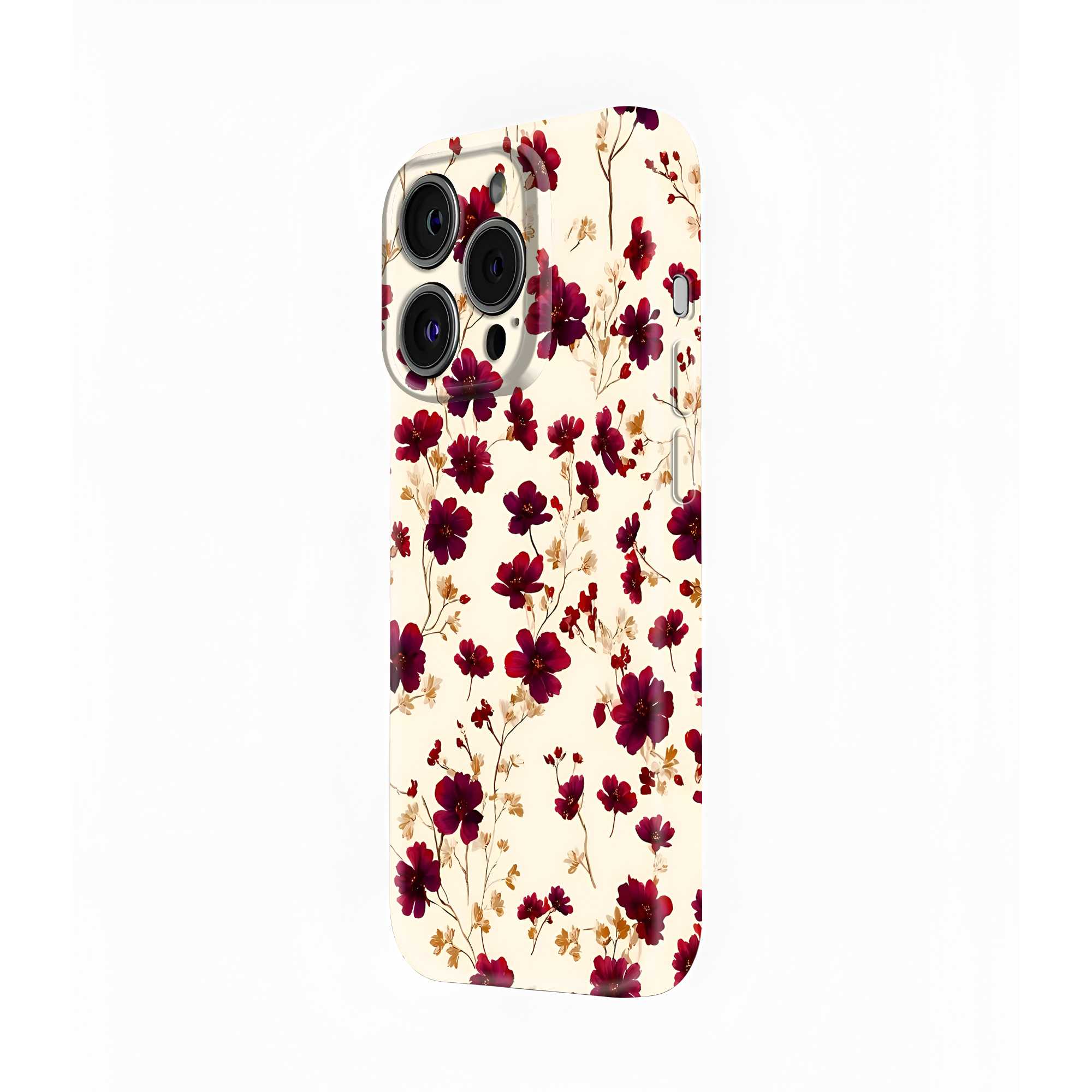 Wine Florals Glossy Hard Case