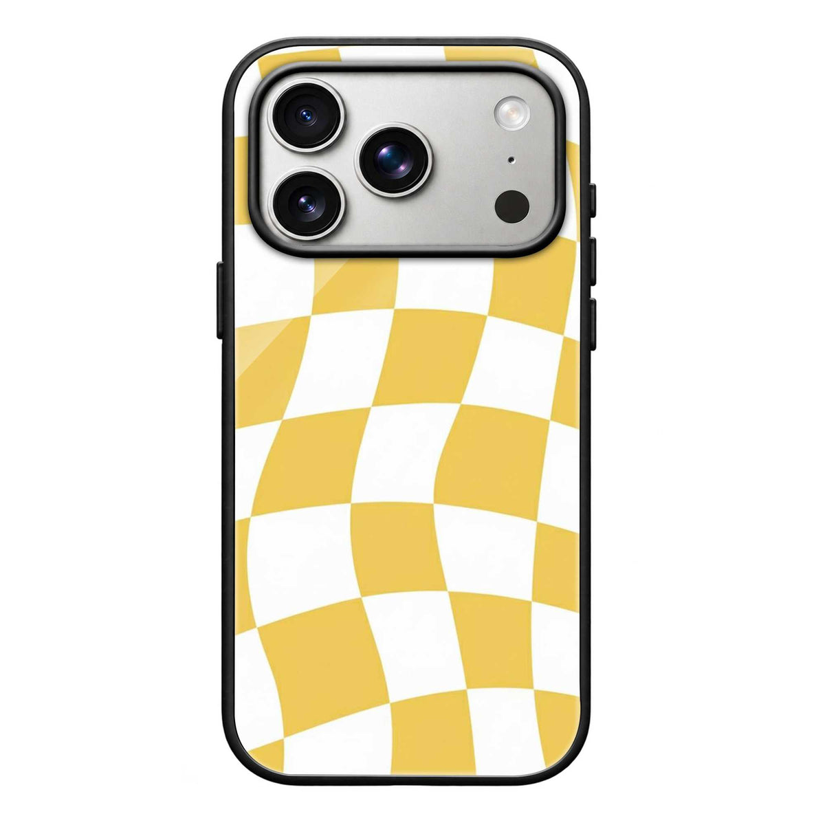 Yellow Checkered Glass Case