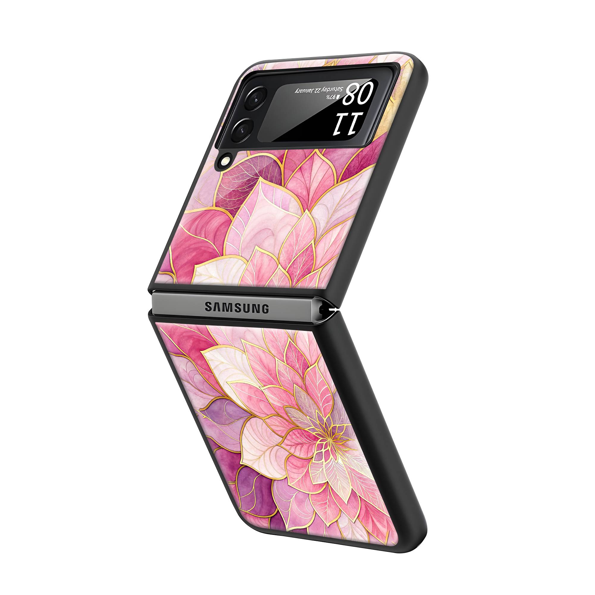 Gilded Bloom Samsung Z Flip Glass Case image 1