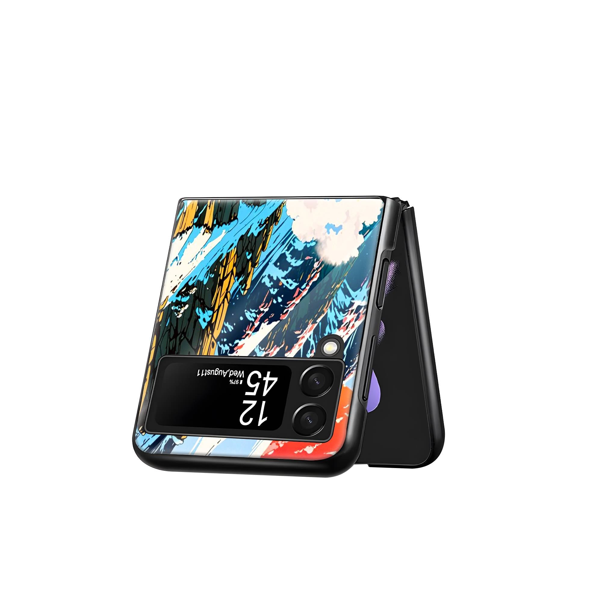 Ferrari Drift Samsung Z Flip Glass Case image 2