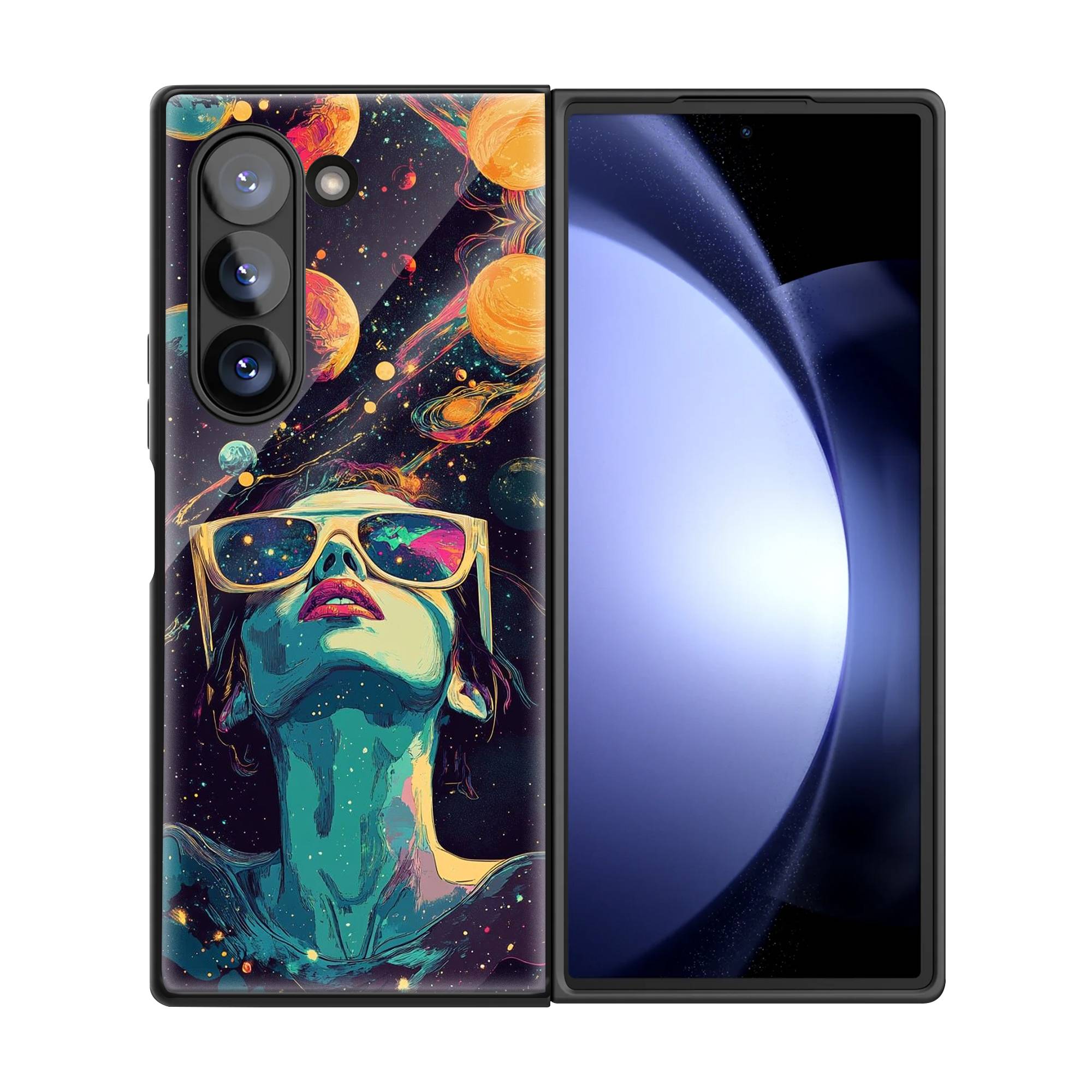 Interstellar Pop Art Samsung Z Fold Glass Case image 2