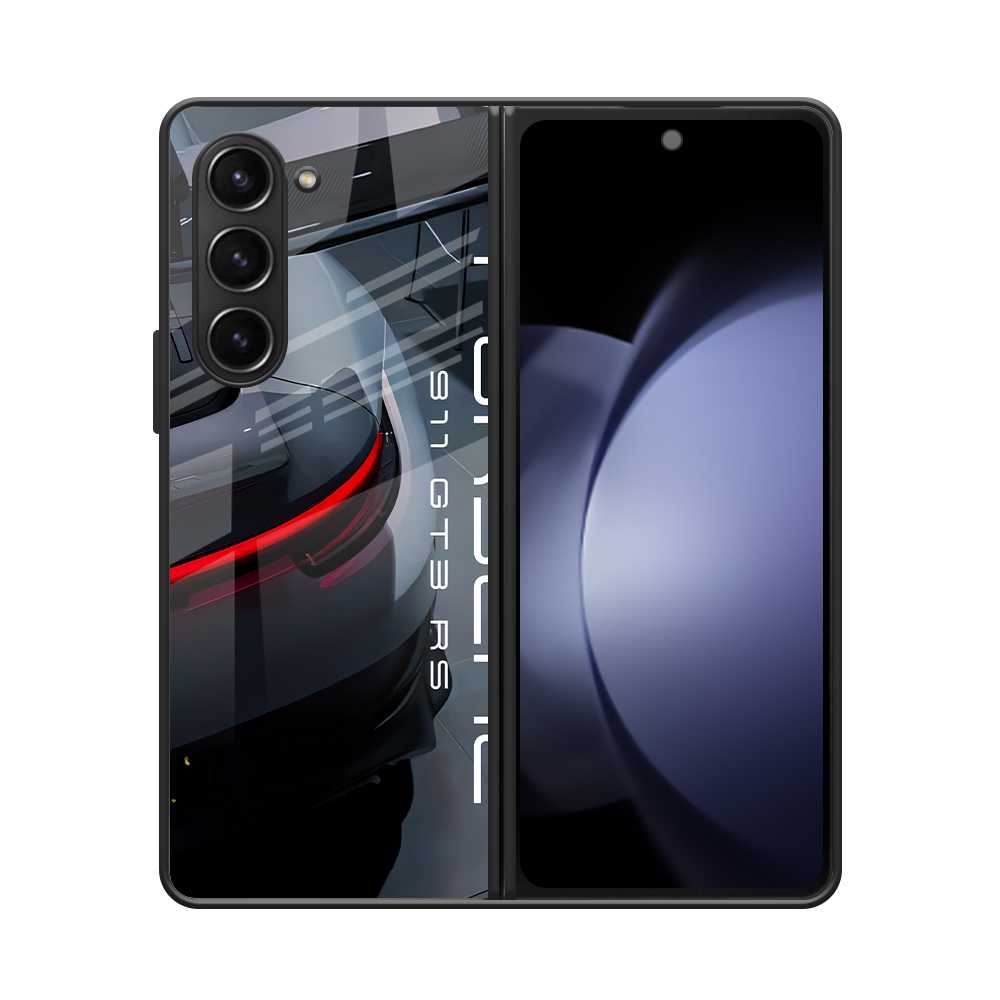 Porsche GT3 Samsung Z Fold 5 Glass Case image 0