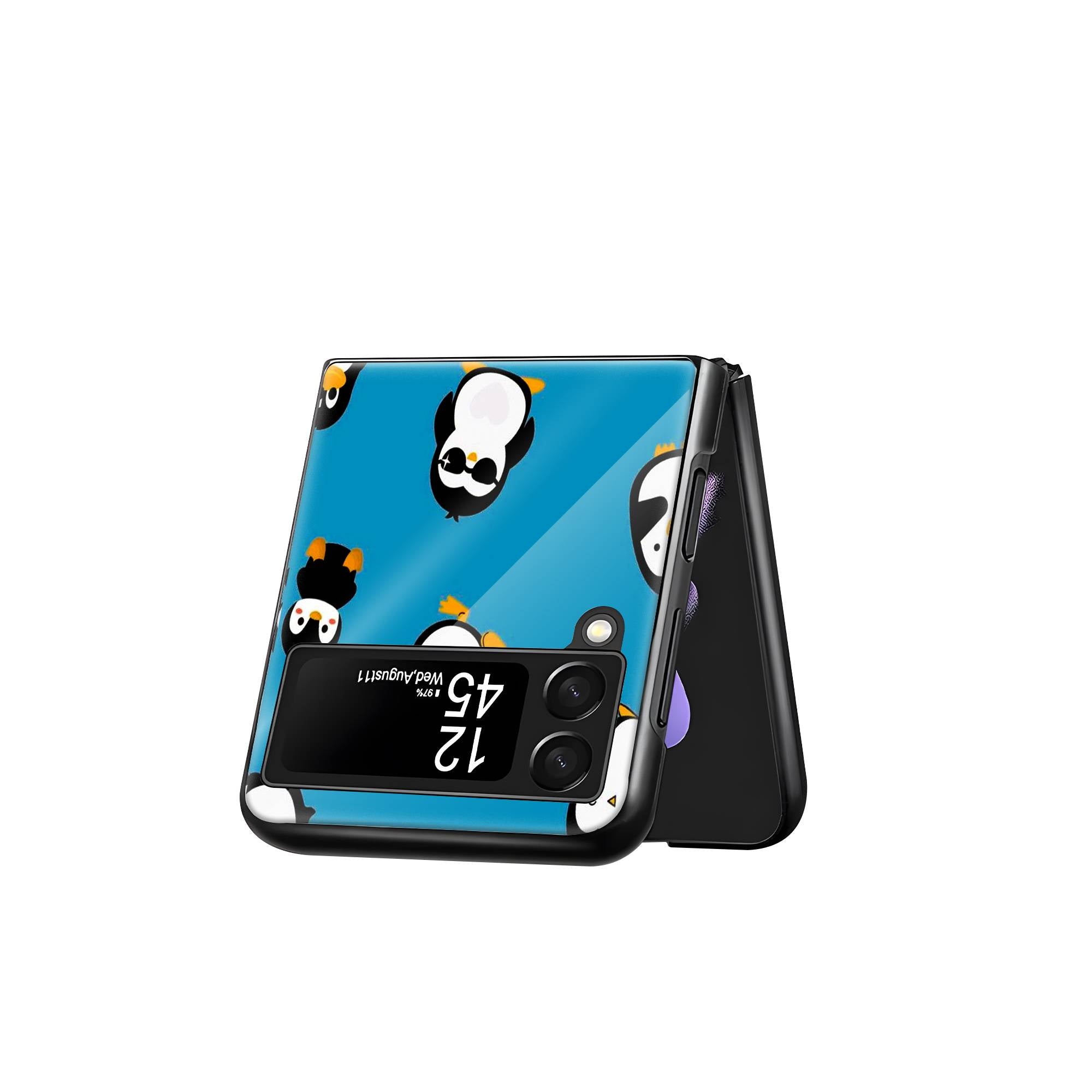 Penguin Samsung Z Flip Glass Case image 2