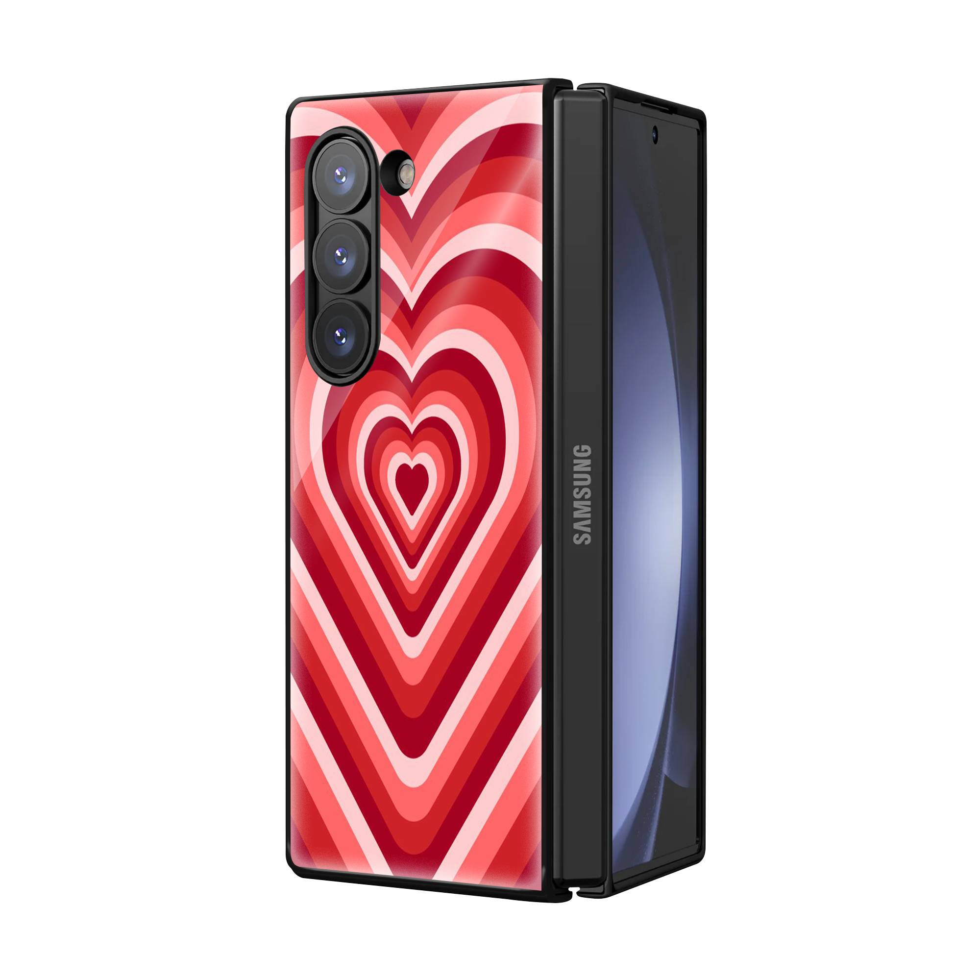 Red Choco Samsung Z Fold Glass Case image 1