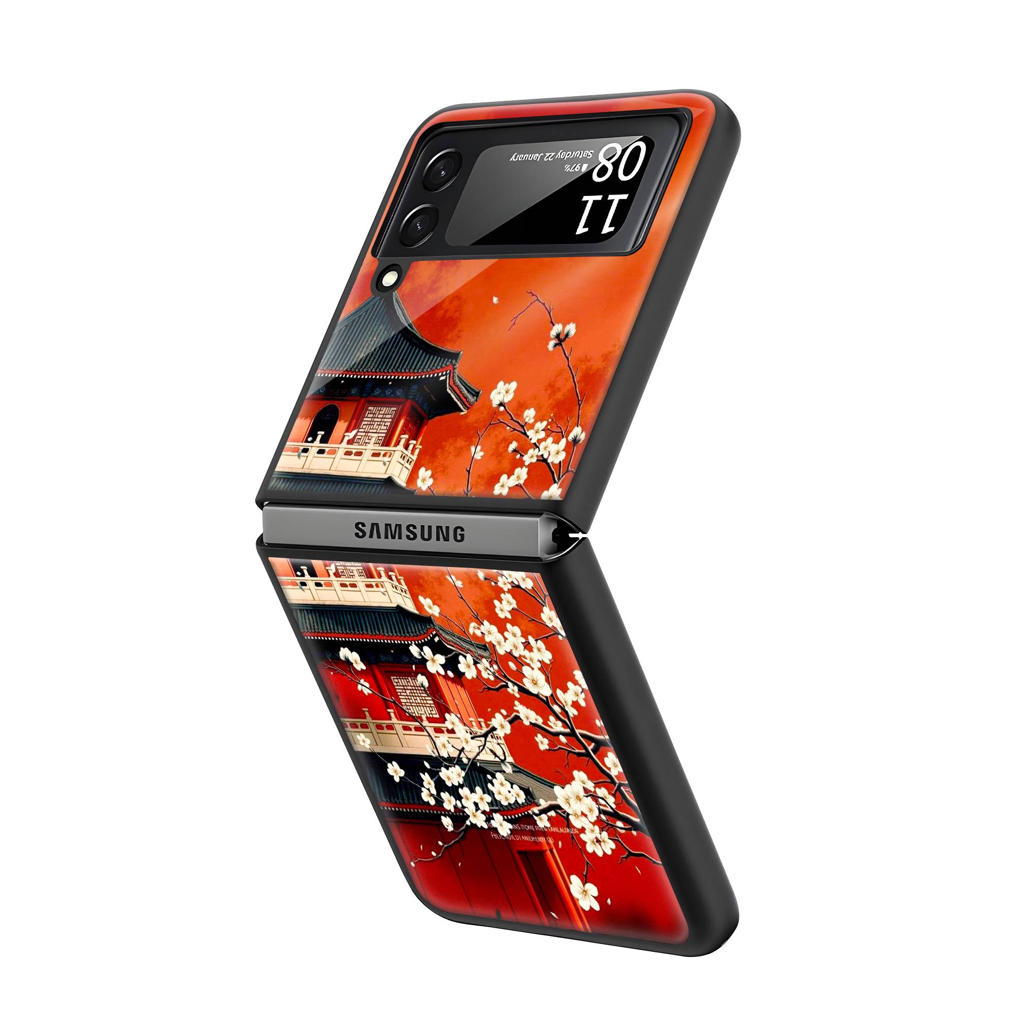 Blossom & Temple Samsung Z Flip Glass Case image 1