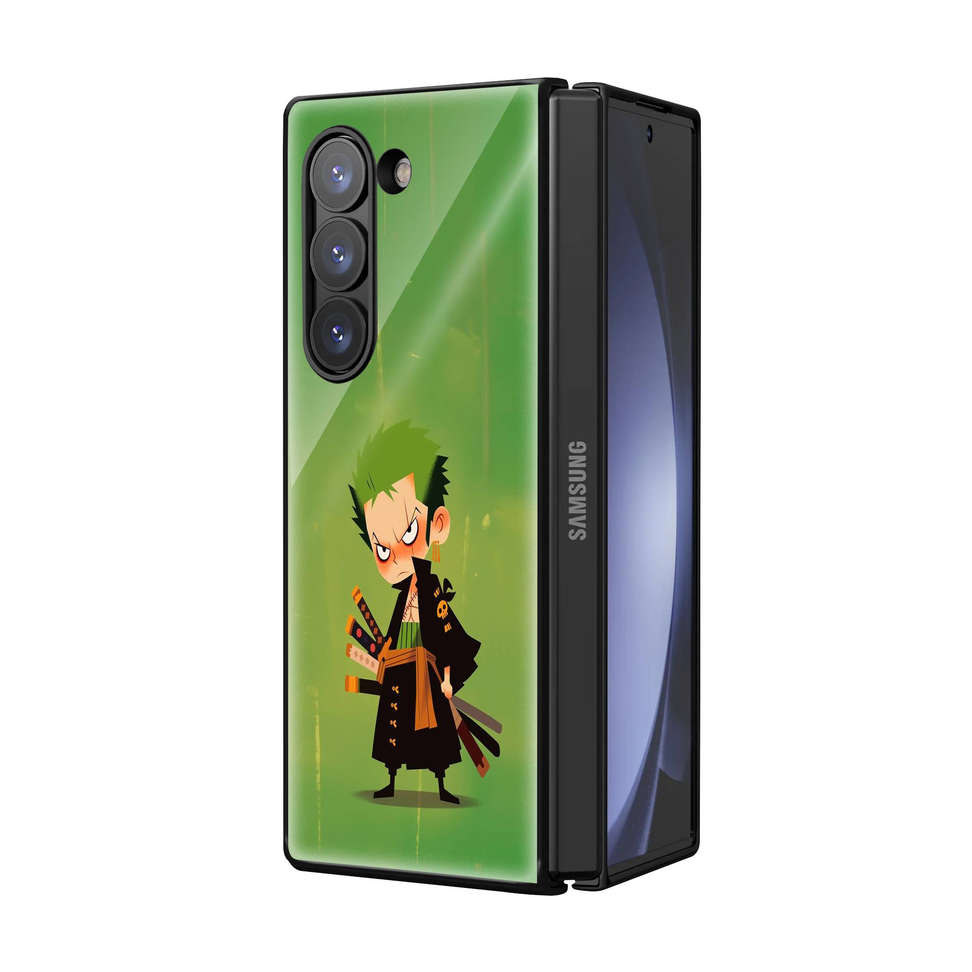 Roronoa Zoro Samsung Z Fold Glass Case image 1