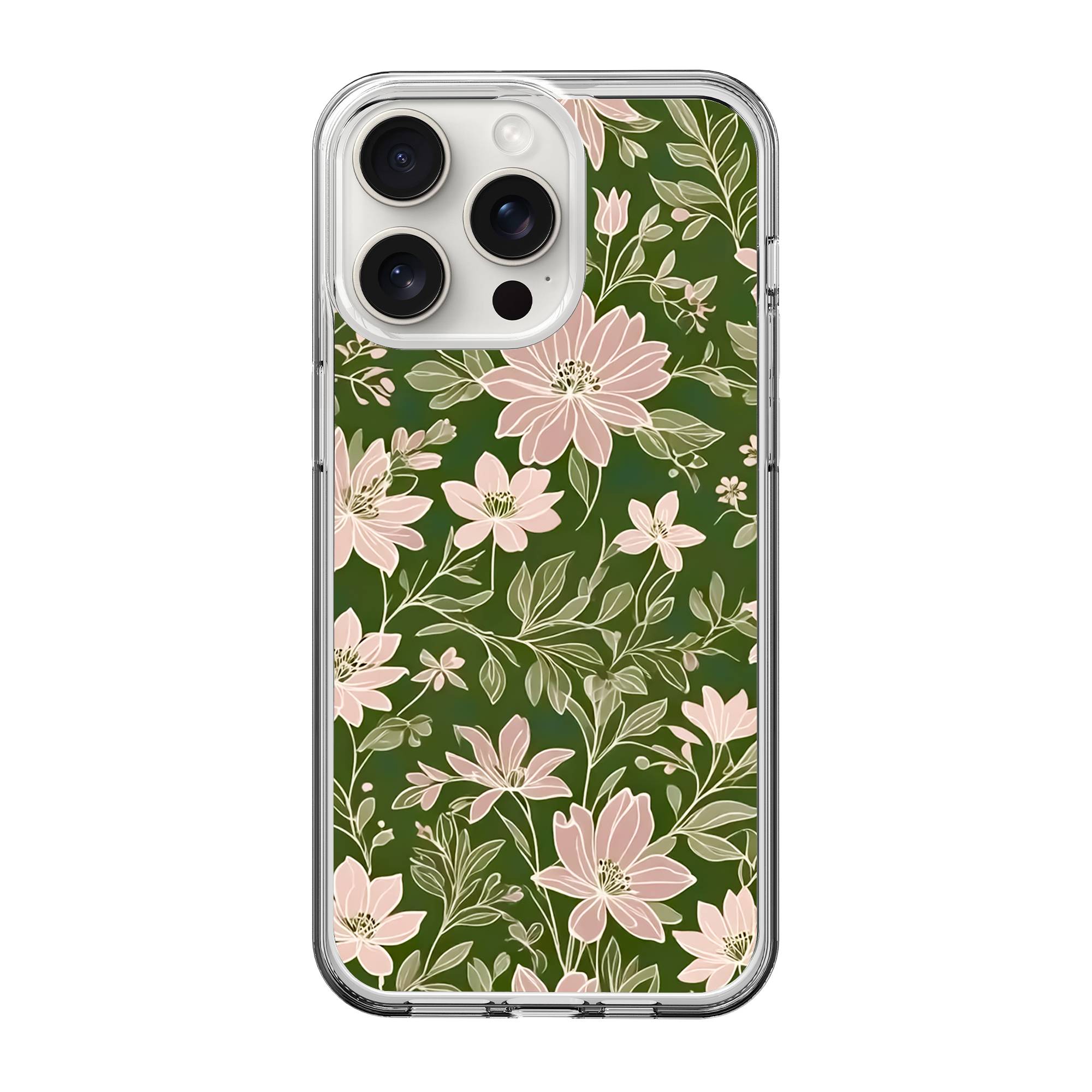 Earthy Blooms Clear Case image 0