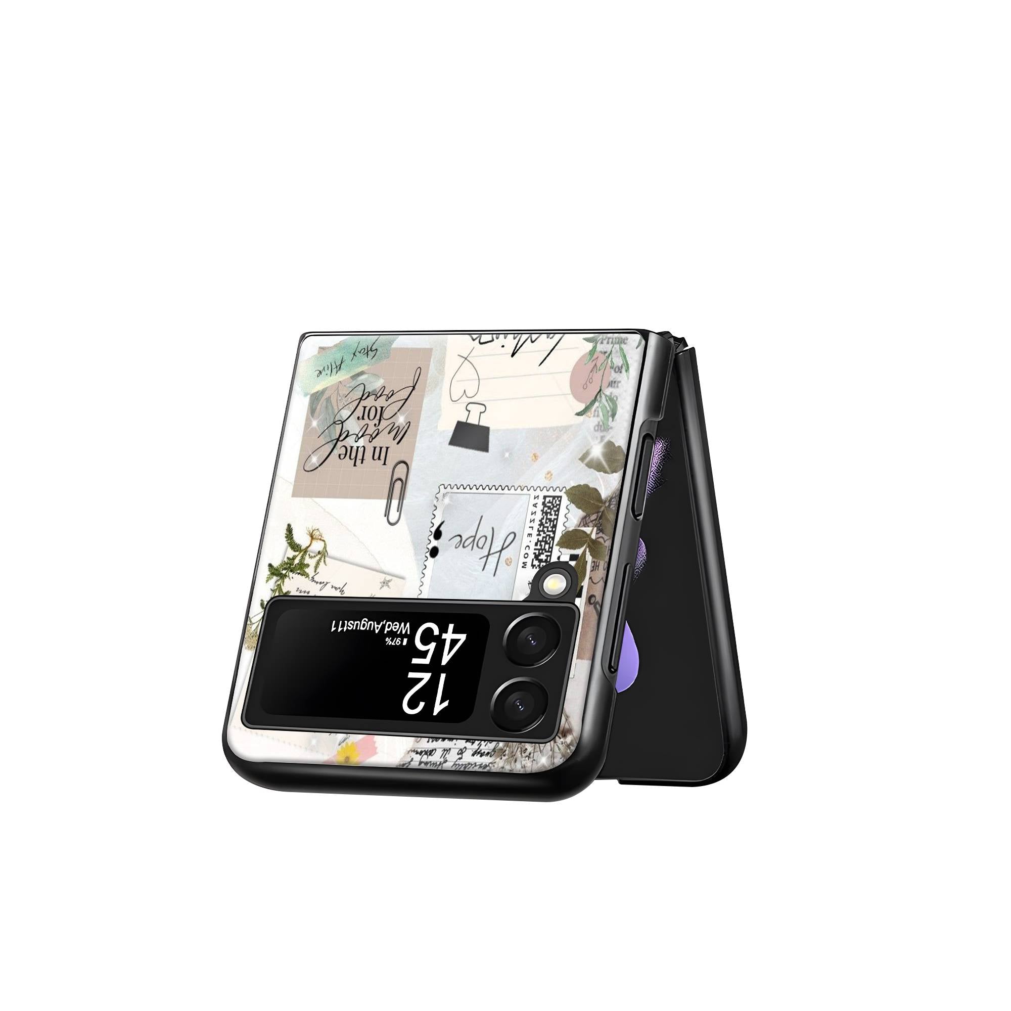 Love yourself Samsung Z Flip Glass Case image 2