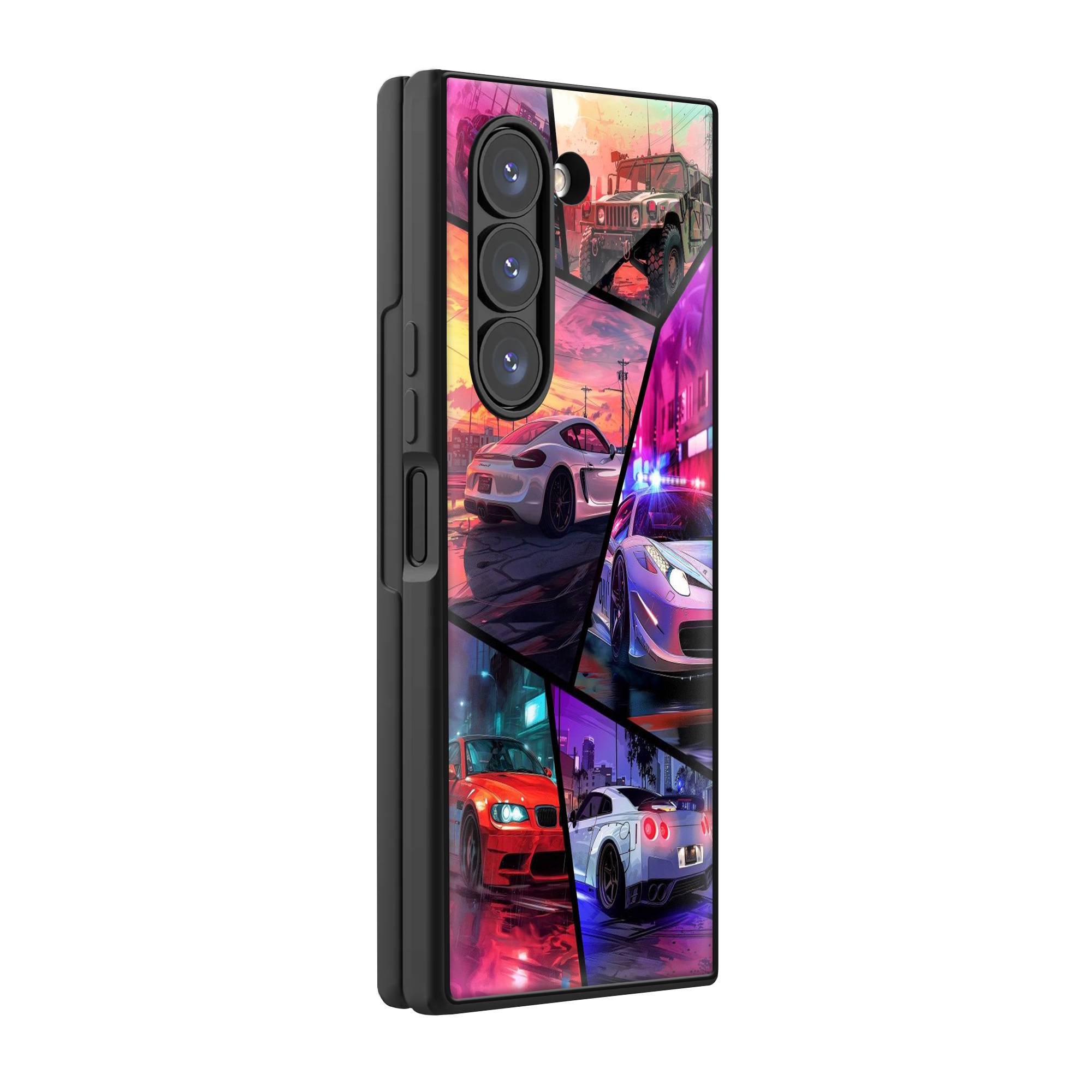 GTA Cars Samsung Z Fold Glass Case image 0