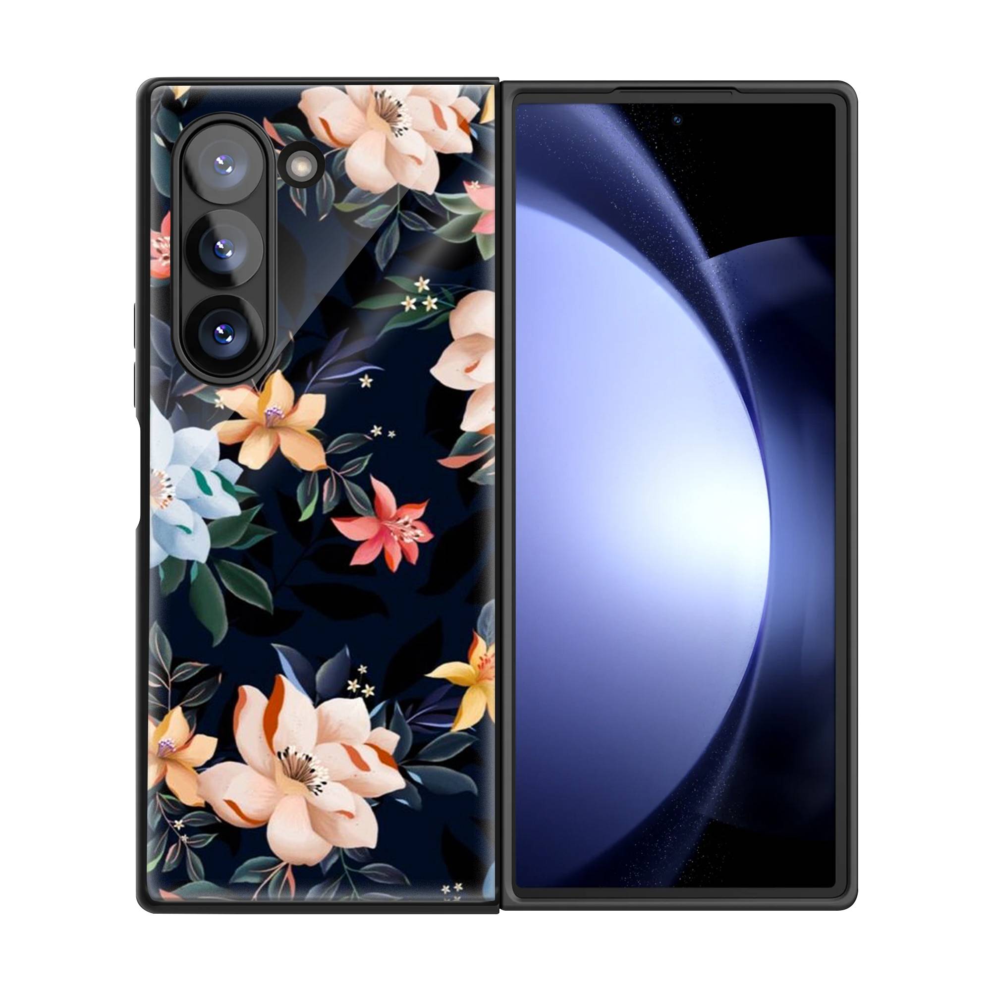 Premium Vector Floral Samsung Z Fold Glass Case image 2