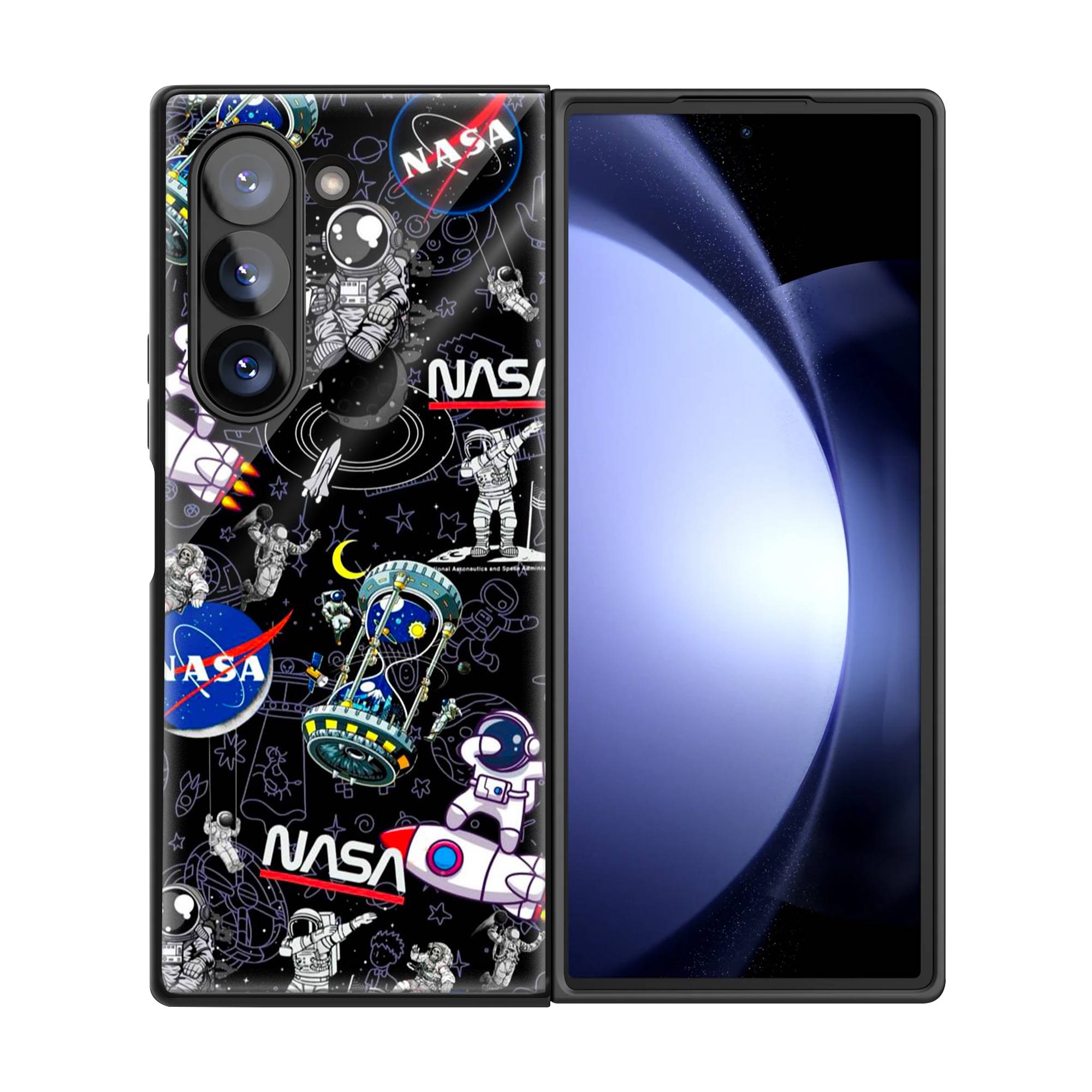 Space Aesthetic Samsung Z Fold Glass Case image 2