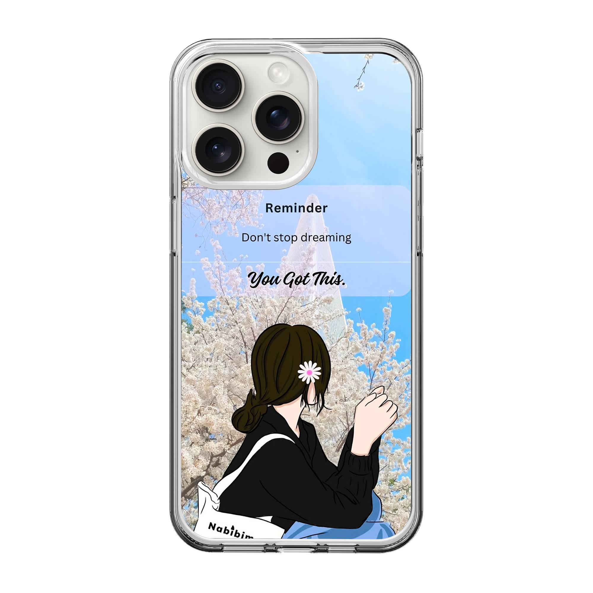 Don't Stop Dreaming Clear Case image 0