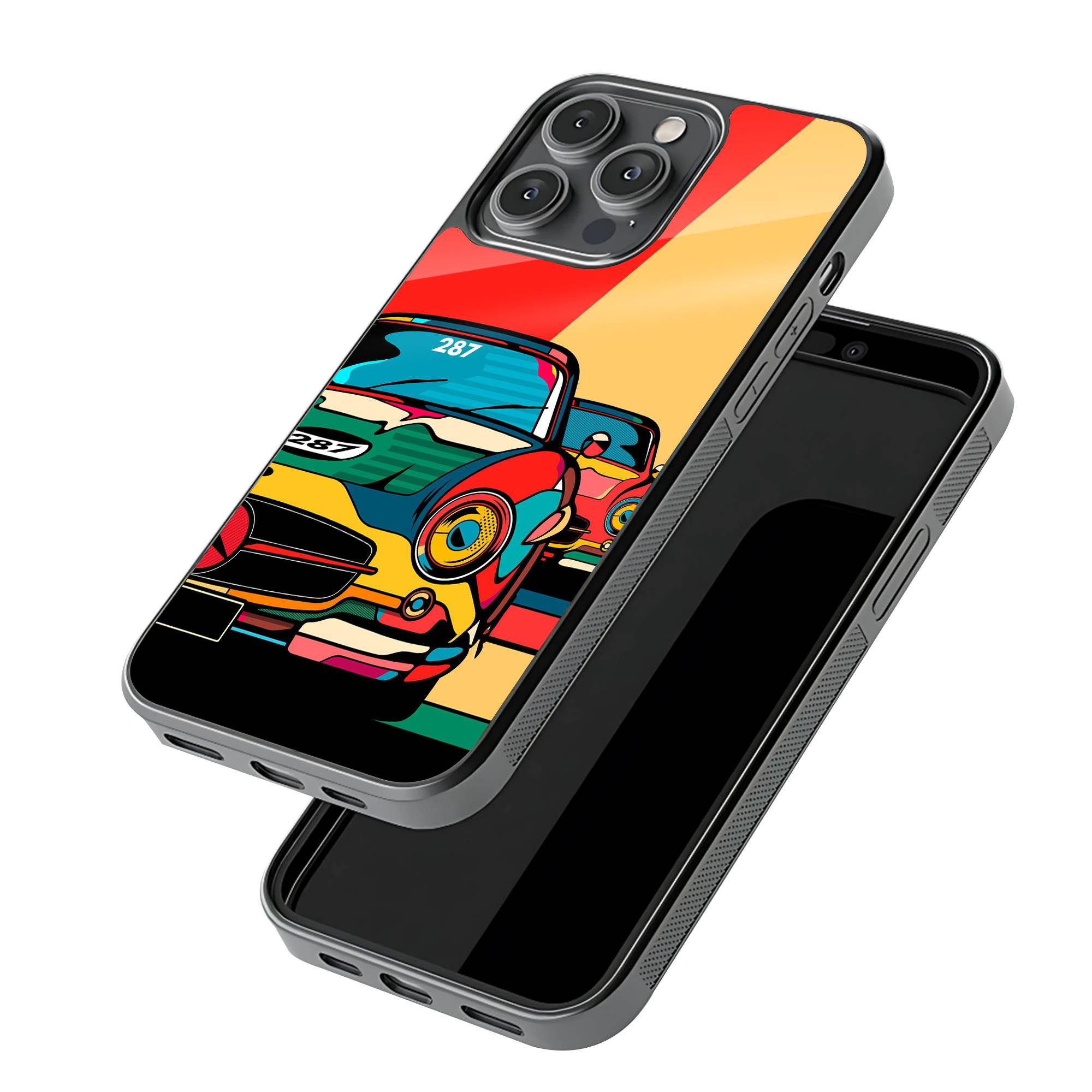 Multicolor Car Glass Case image 2