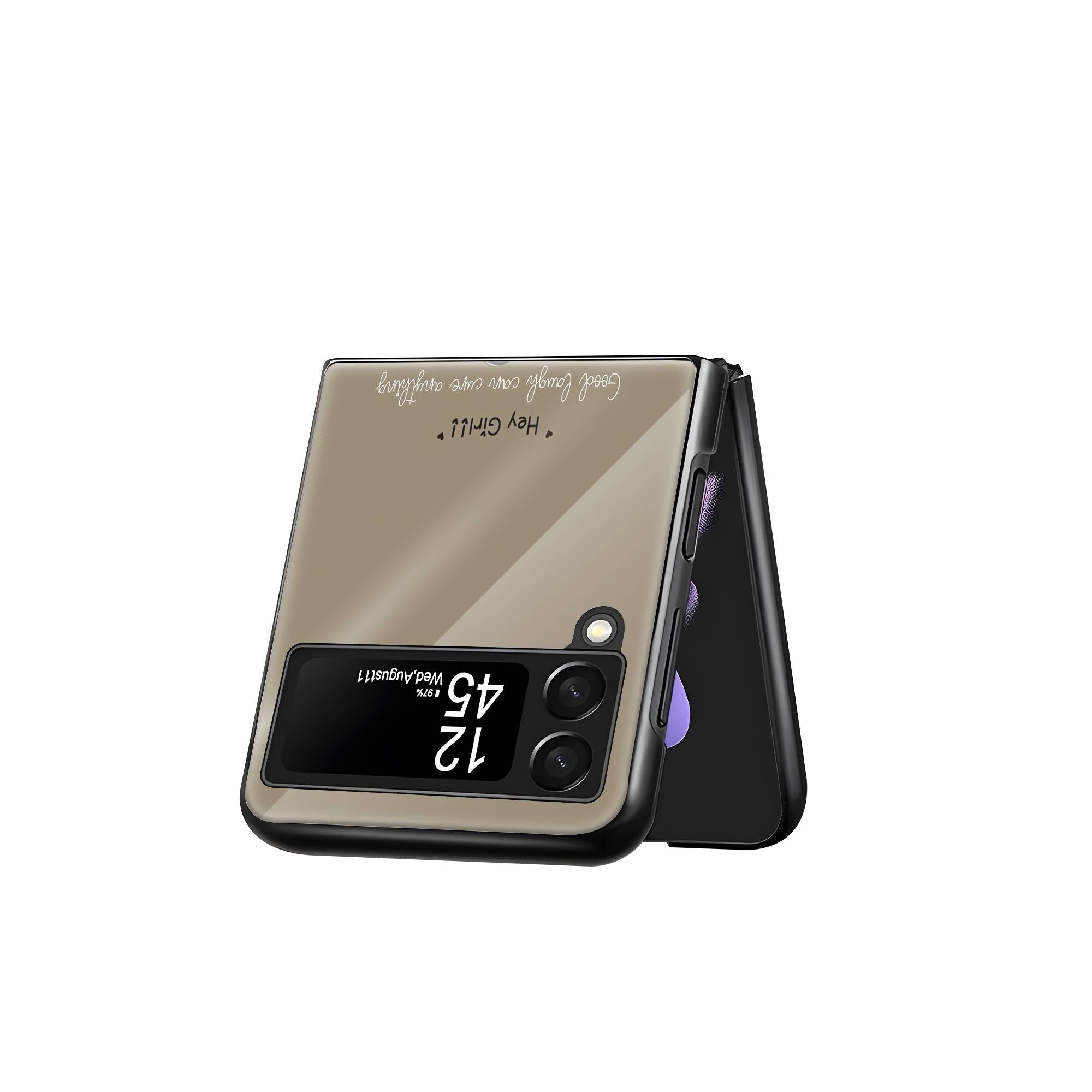 Hey Girl Samsung Z Flip Glass Case image 2