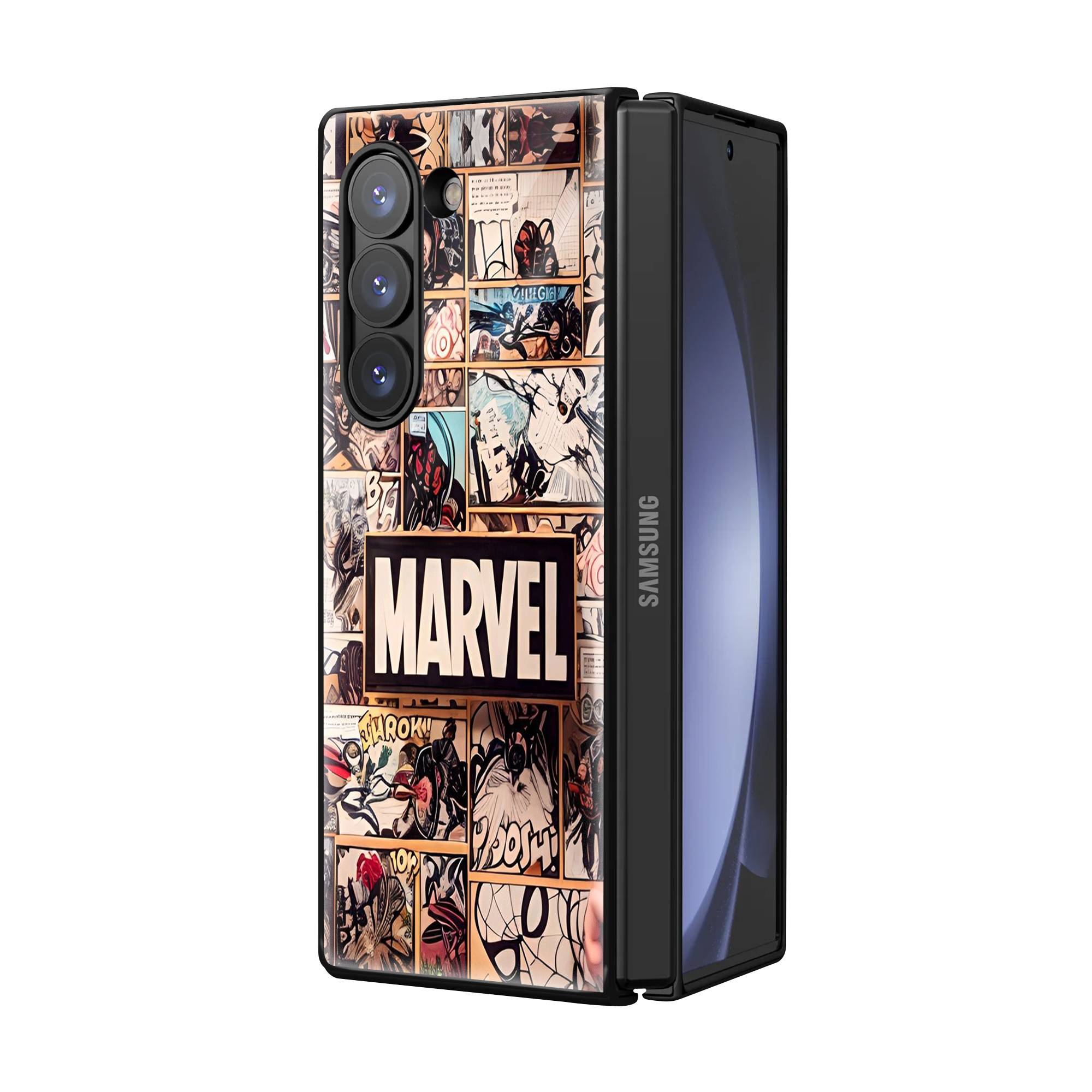Marvel Edition Samsung Z Fold Glass Case image 1