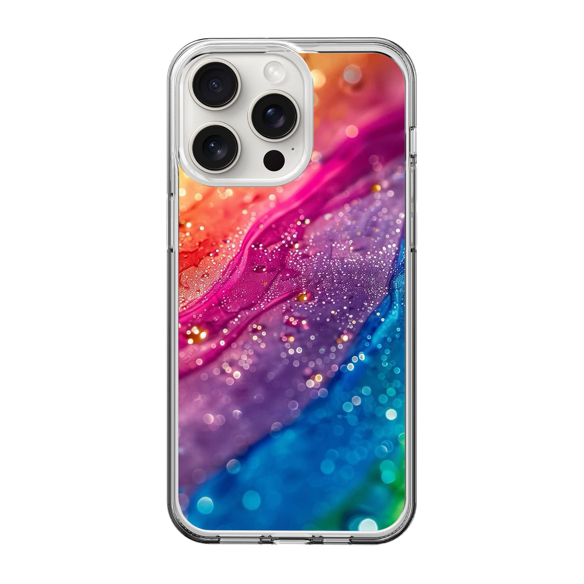 Bright Rainbow Clear Case image 0