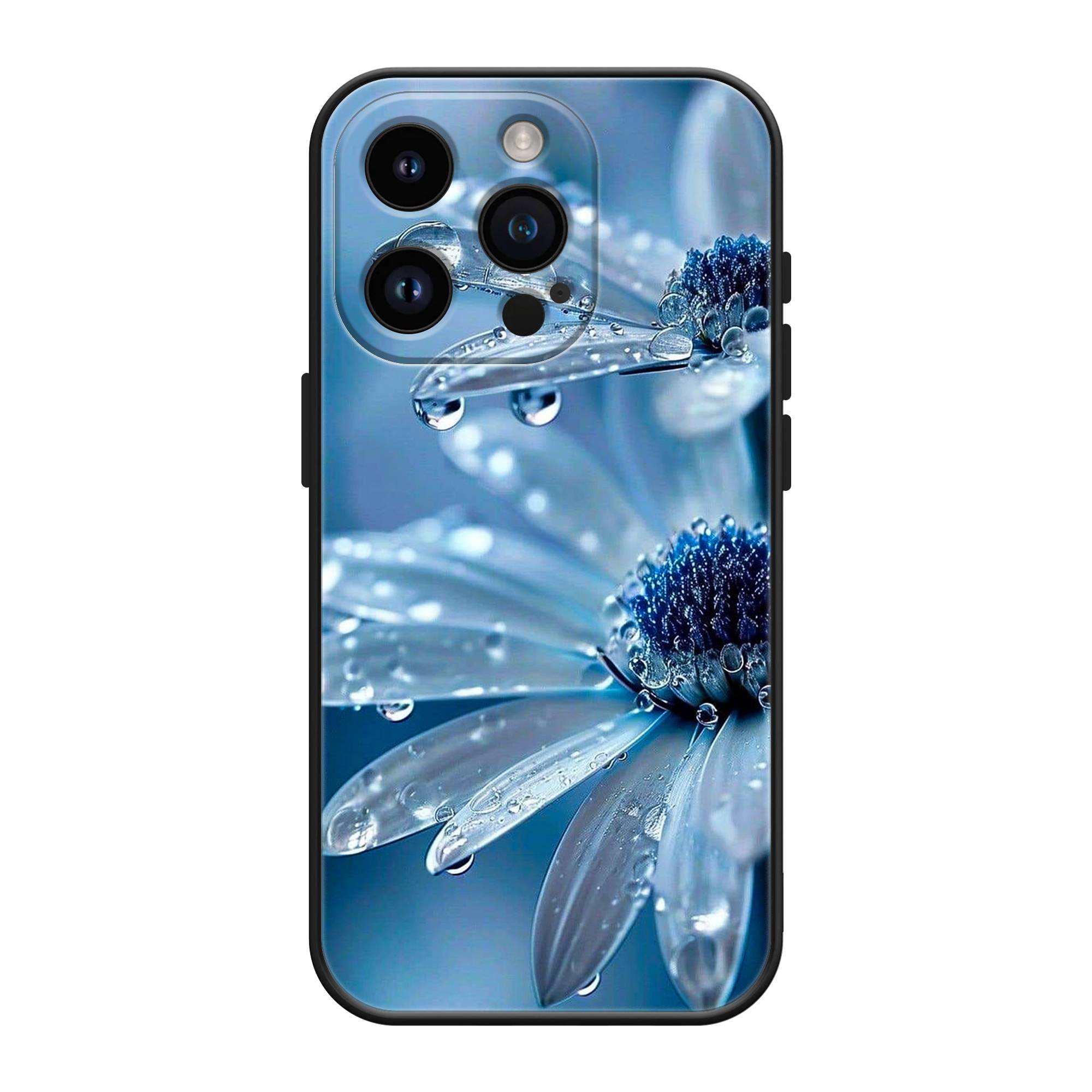 Blue Flowers Silicone Case image 0