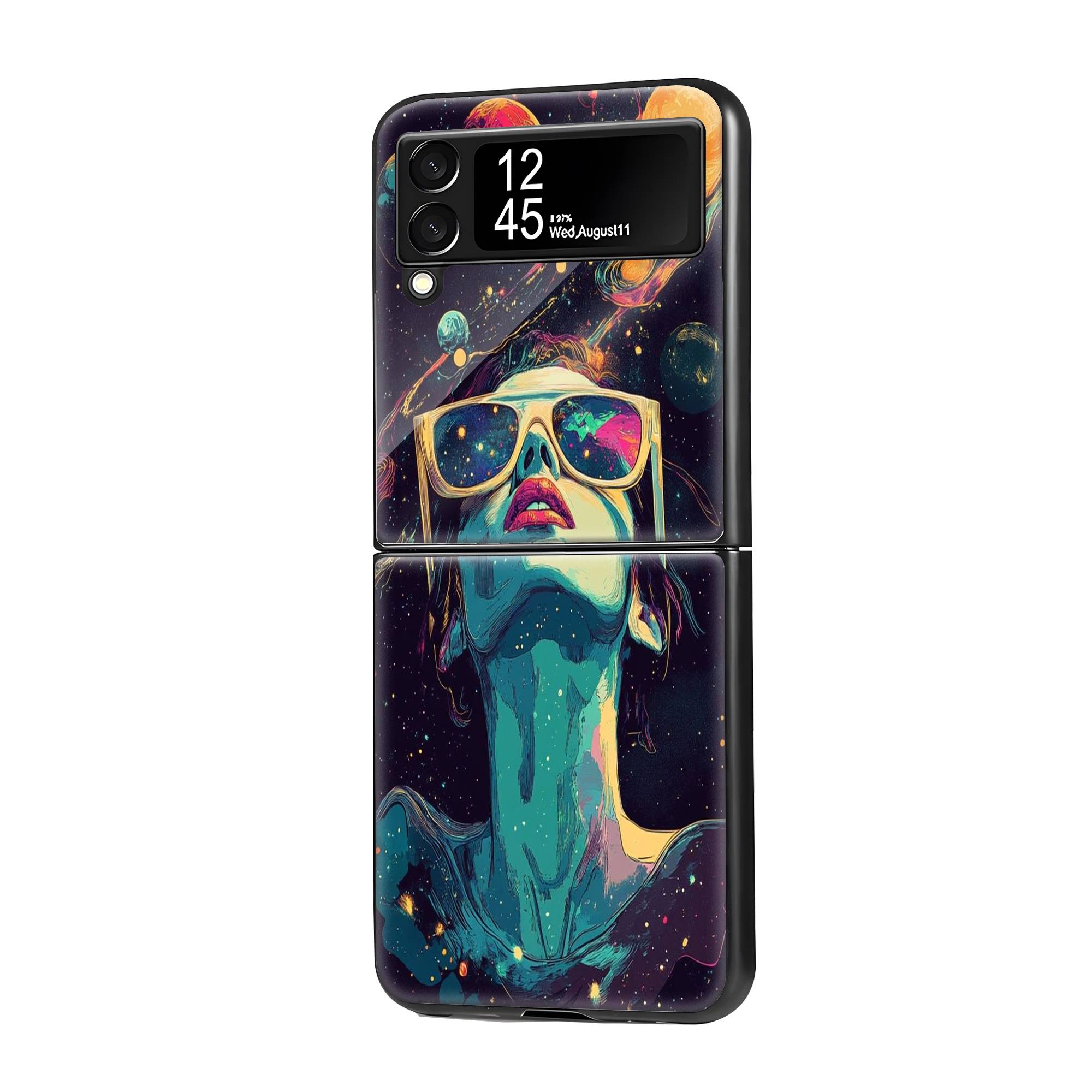 Interstellar Pop Art Samsung Z Flip Glass Case image 0