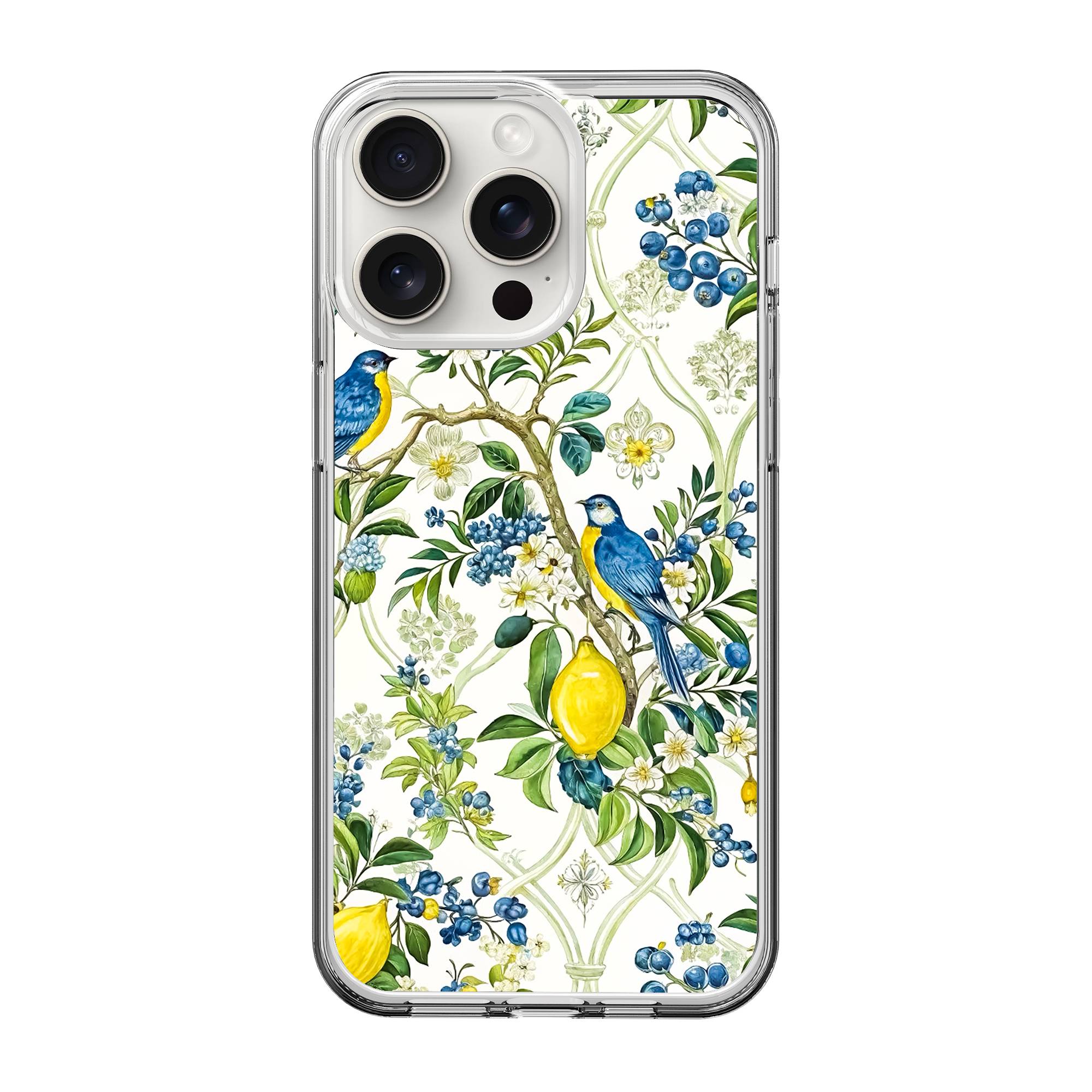 Blueberry Birds Clear Case image 0