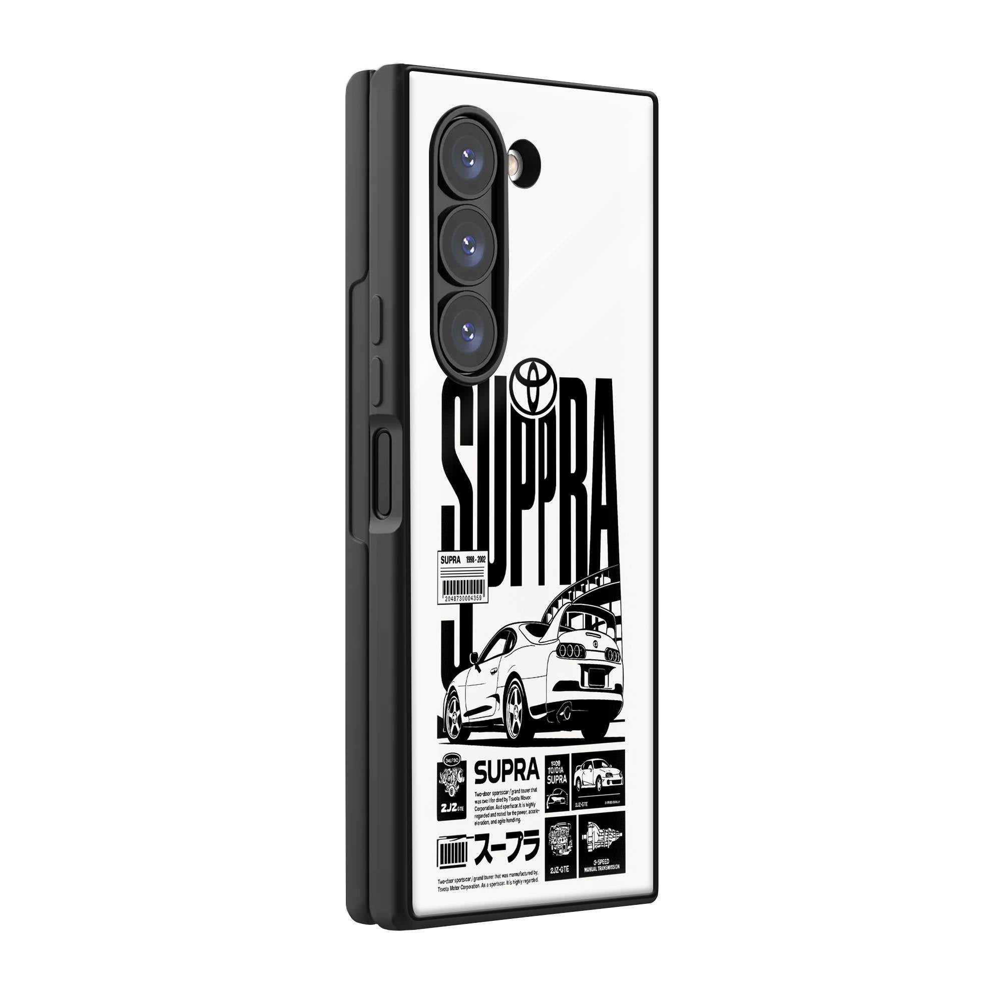 Supra Stats Samsung Z Fold Glass Case image 0