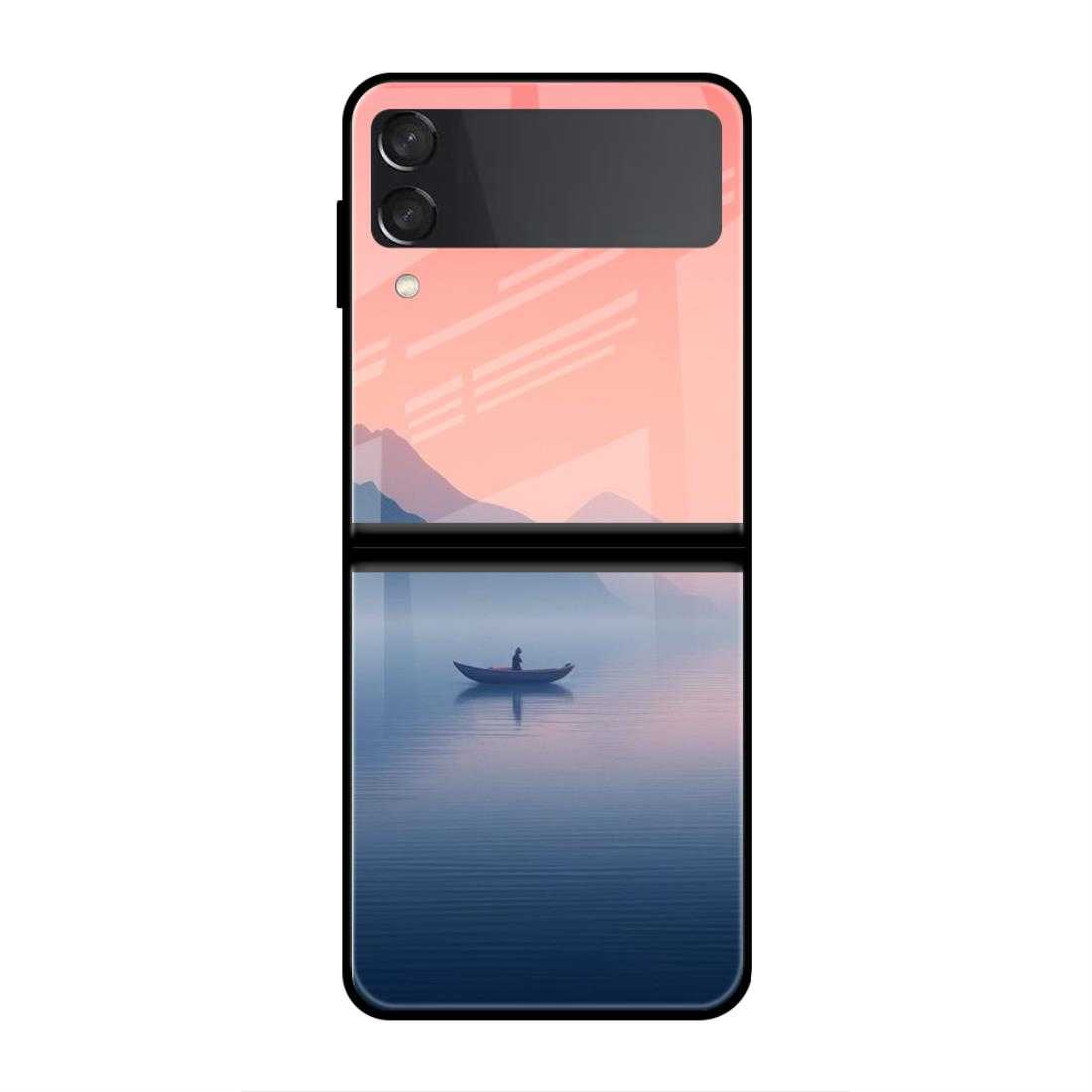 Lake Solitude Samsung Z Flip 3 Glass Case image 0