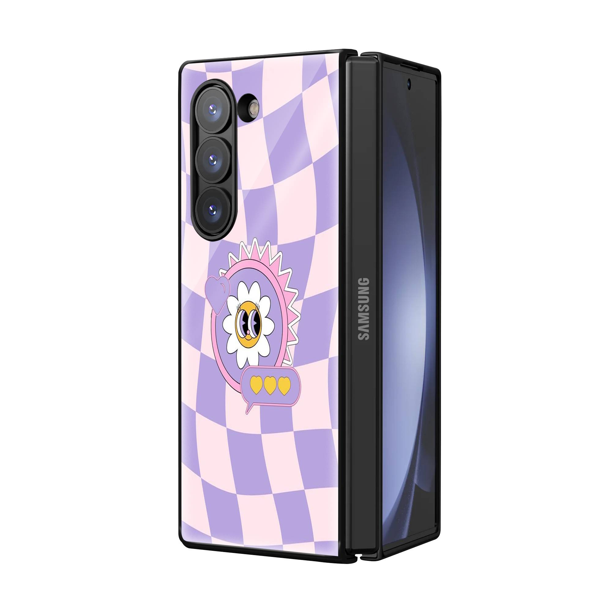 Groovy Feels Samsung Z Fold Glass Case image 1