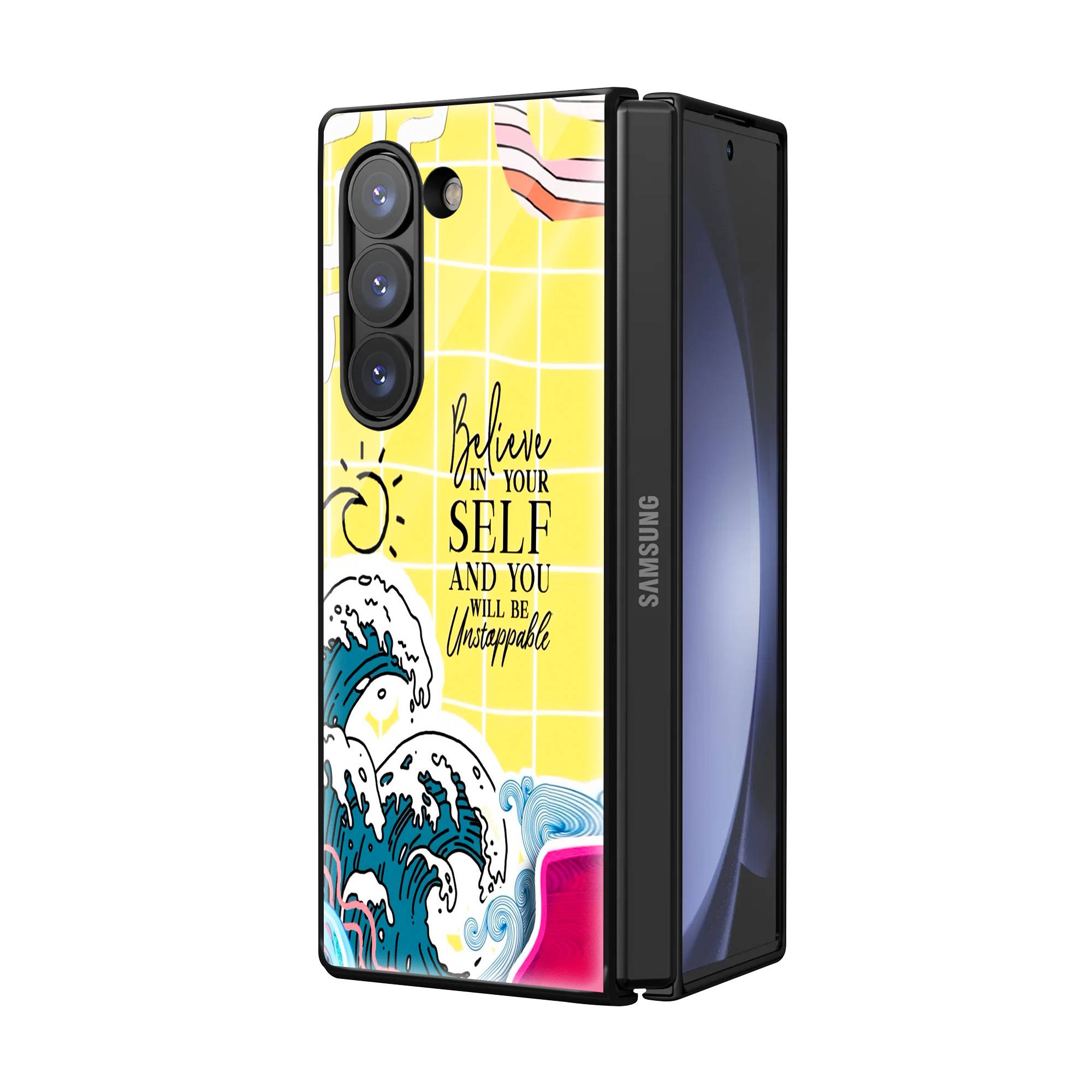 Unstoppable Samsung Z Fold Glass Case image 1