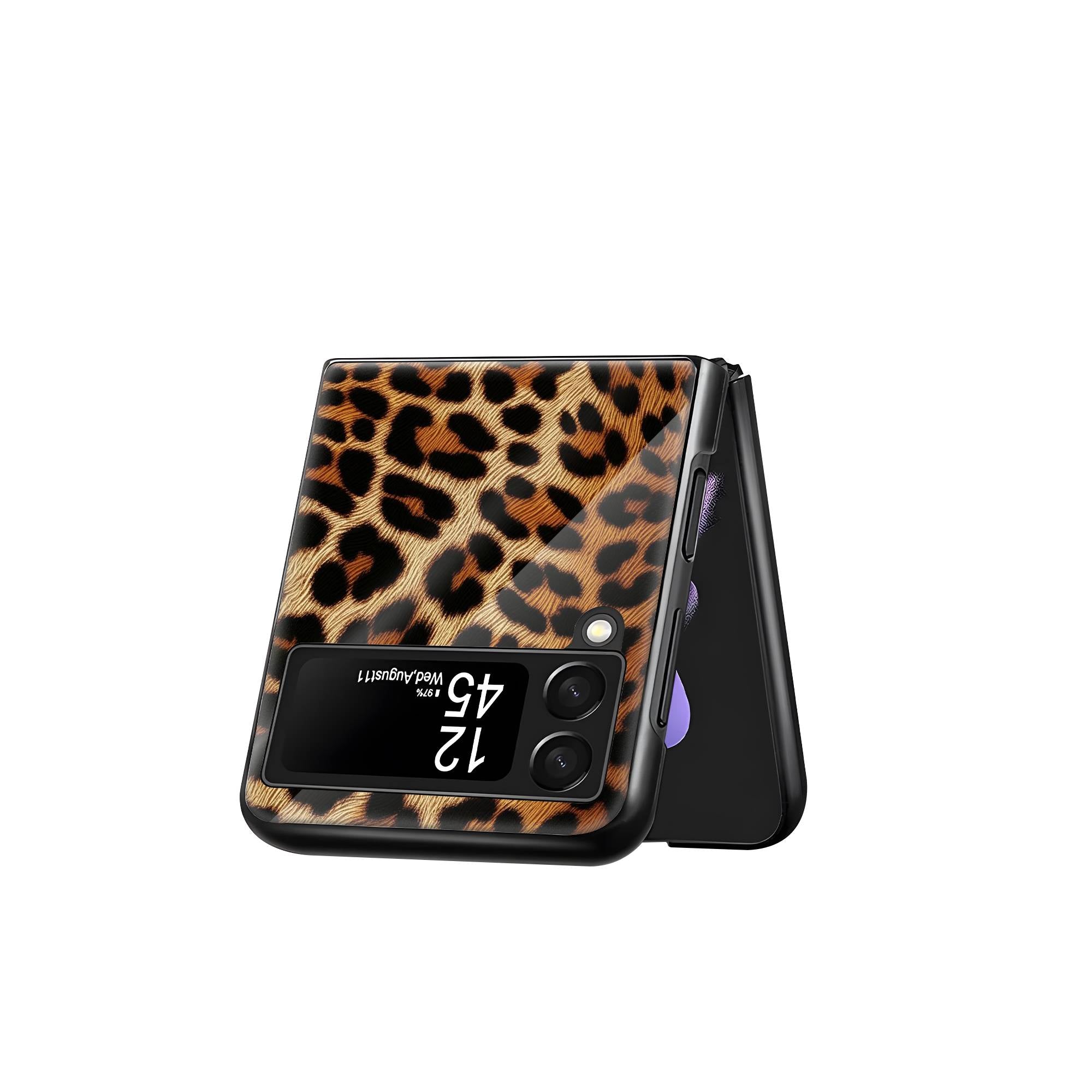 Wild Spots Samsung Z Flip Glass Case image 2