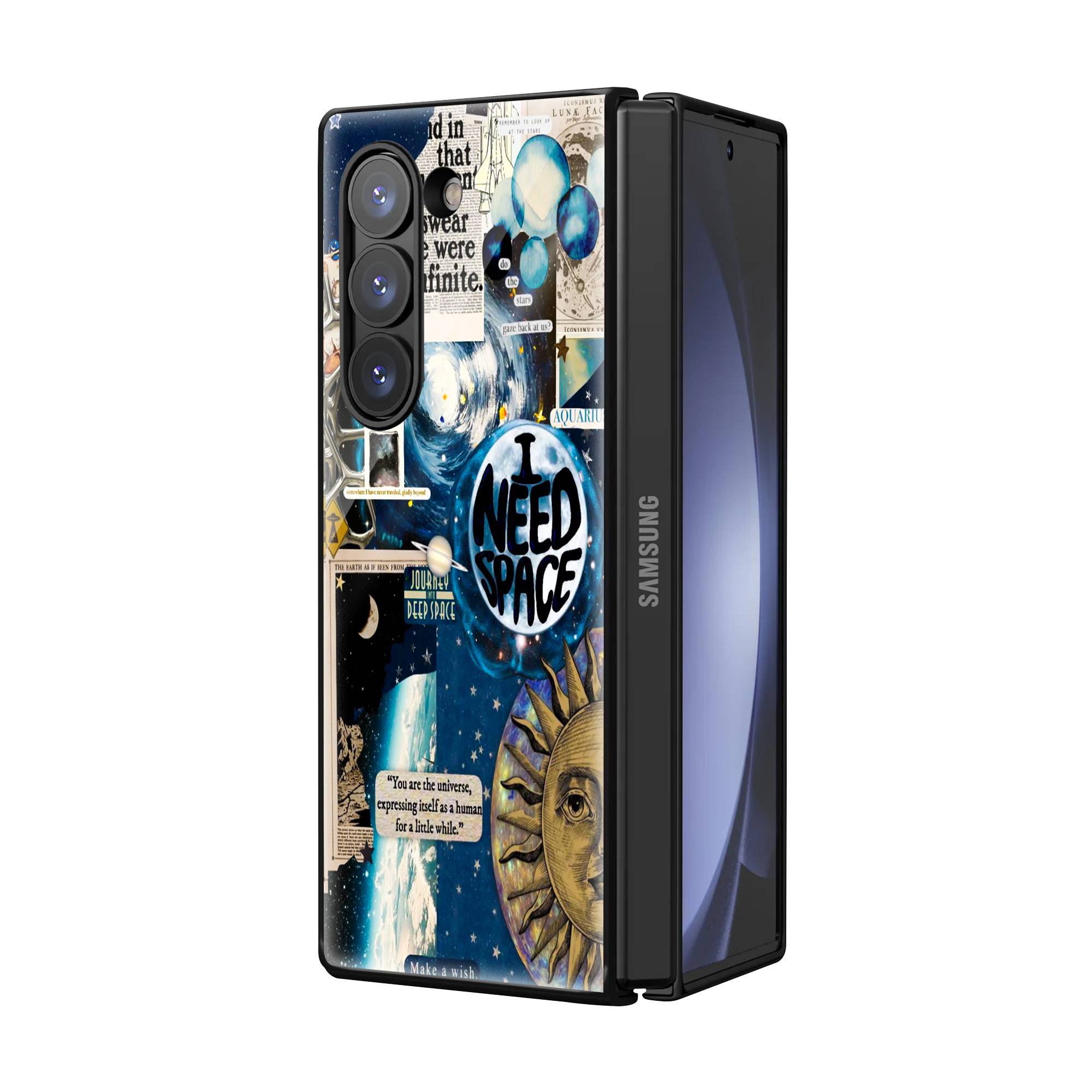 Need Space Samsung Z Fold Glass Case image 1